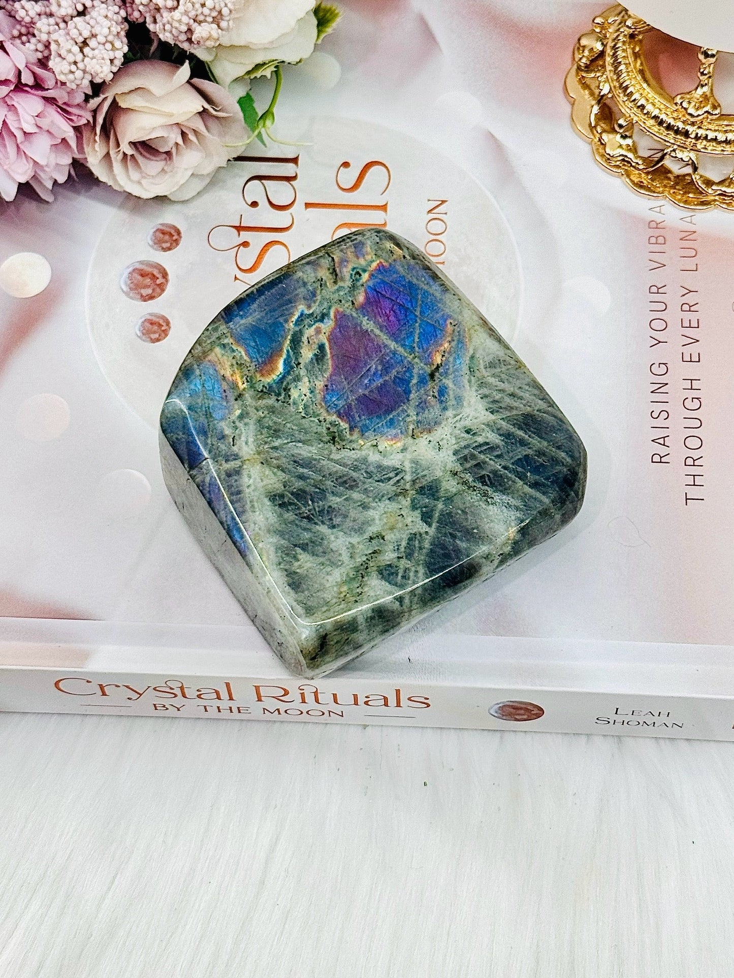 Chunky Labradorite Freeform with Colourful Flash 328grams