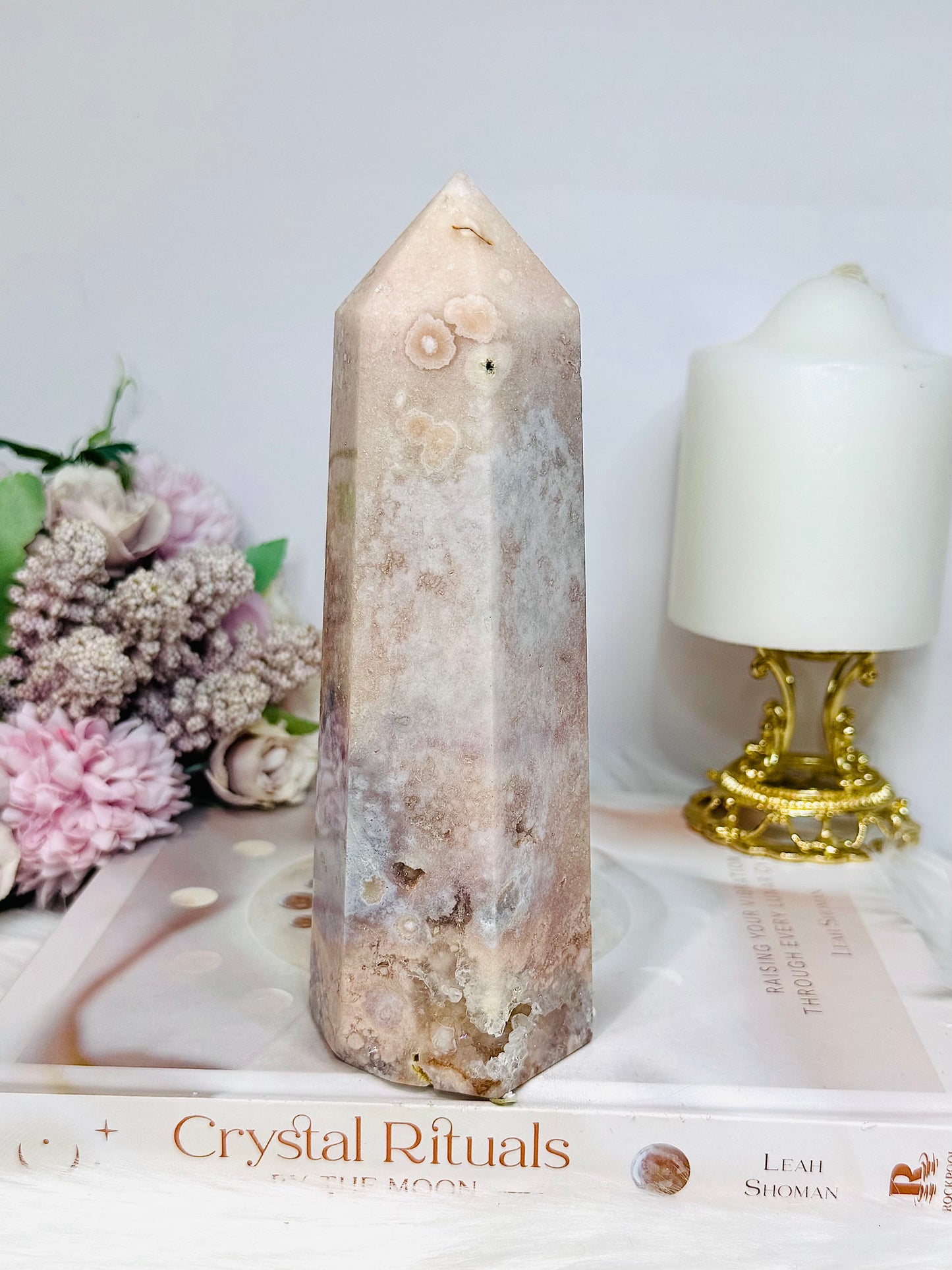 Large Pink Amethyst Druzy Tower 17.5cm 753g