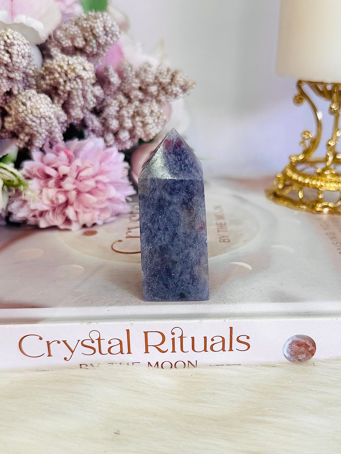Beautiful Chunky Pegamtite Point | Tower 6cm
