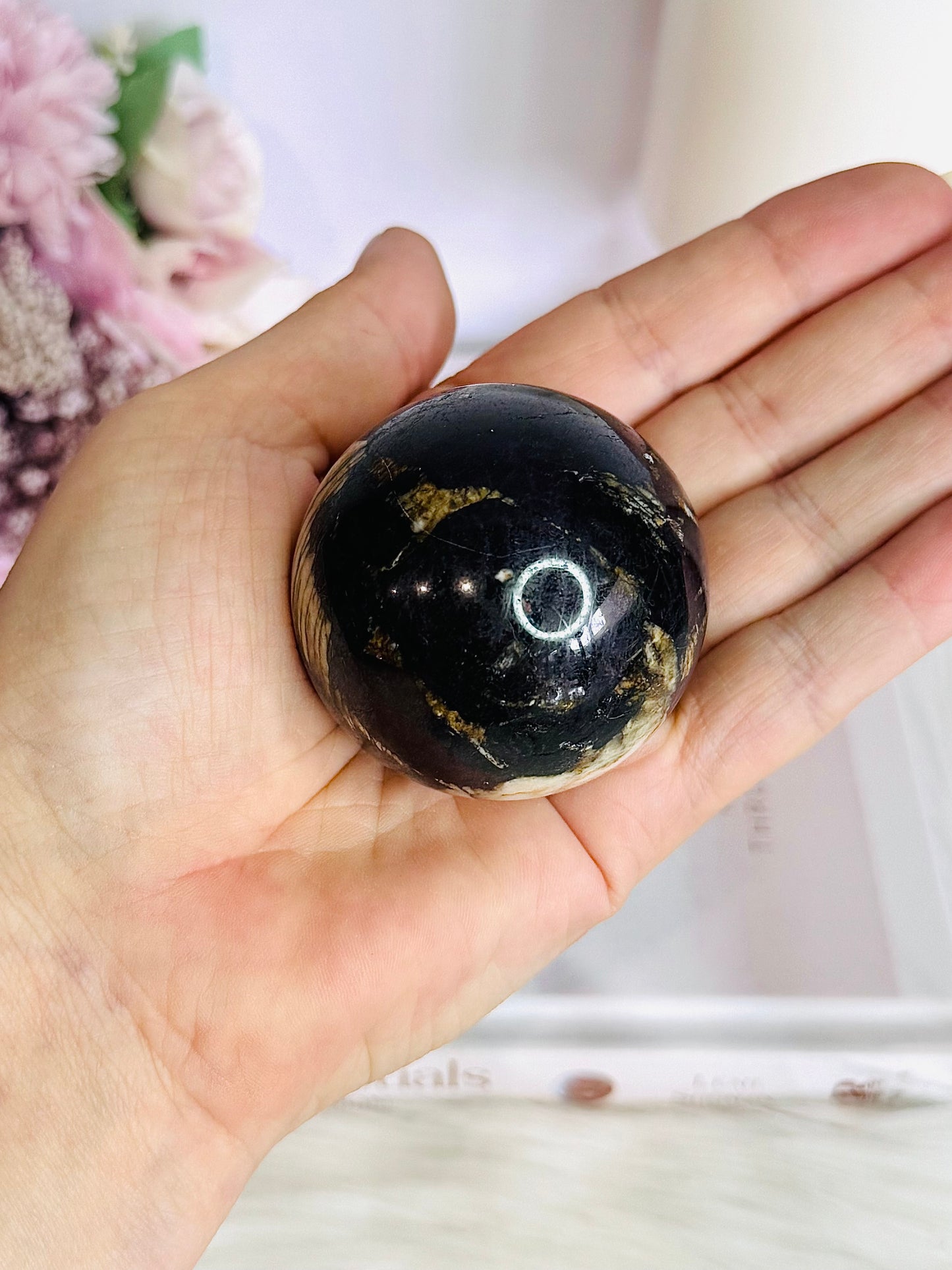Rare Natural Purpurite Sphere On Stand 202grams