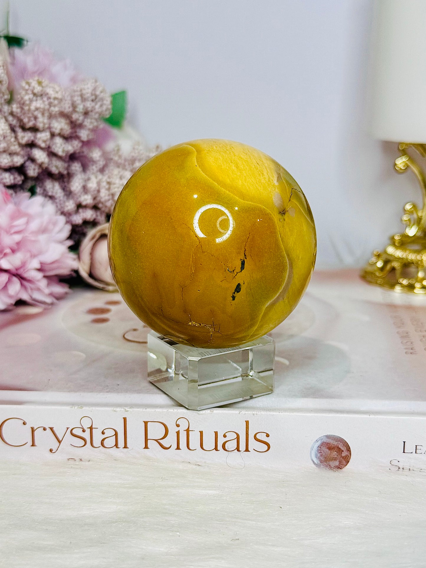 Mookaite Jasper Sphere on Stand 283g