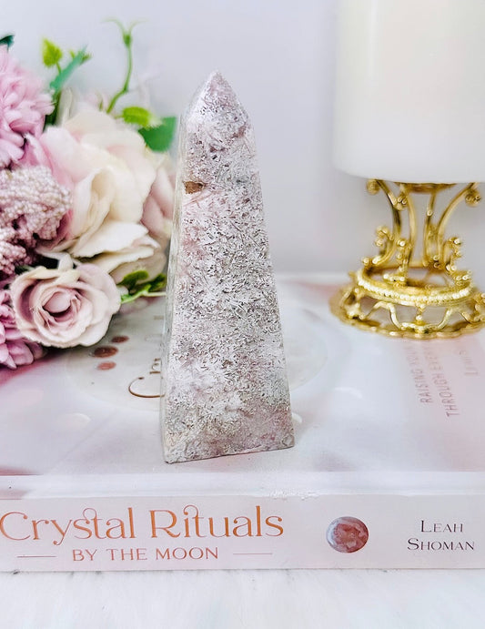 Pink Amethyst Obelisk | Tower 11cm
