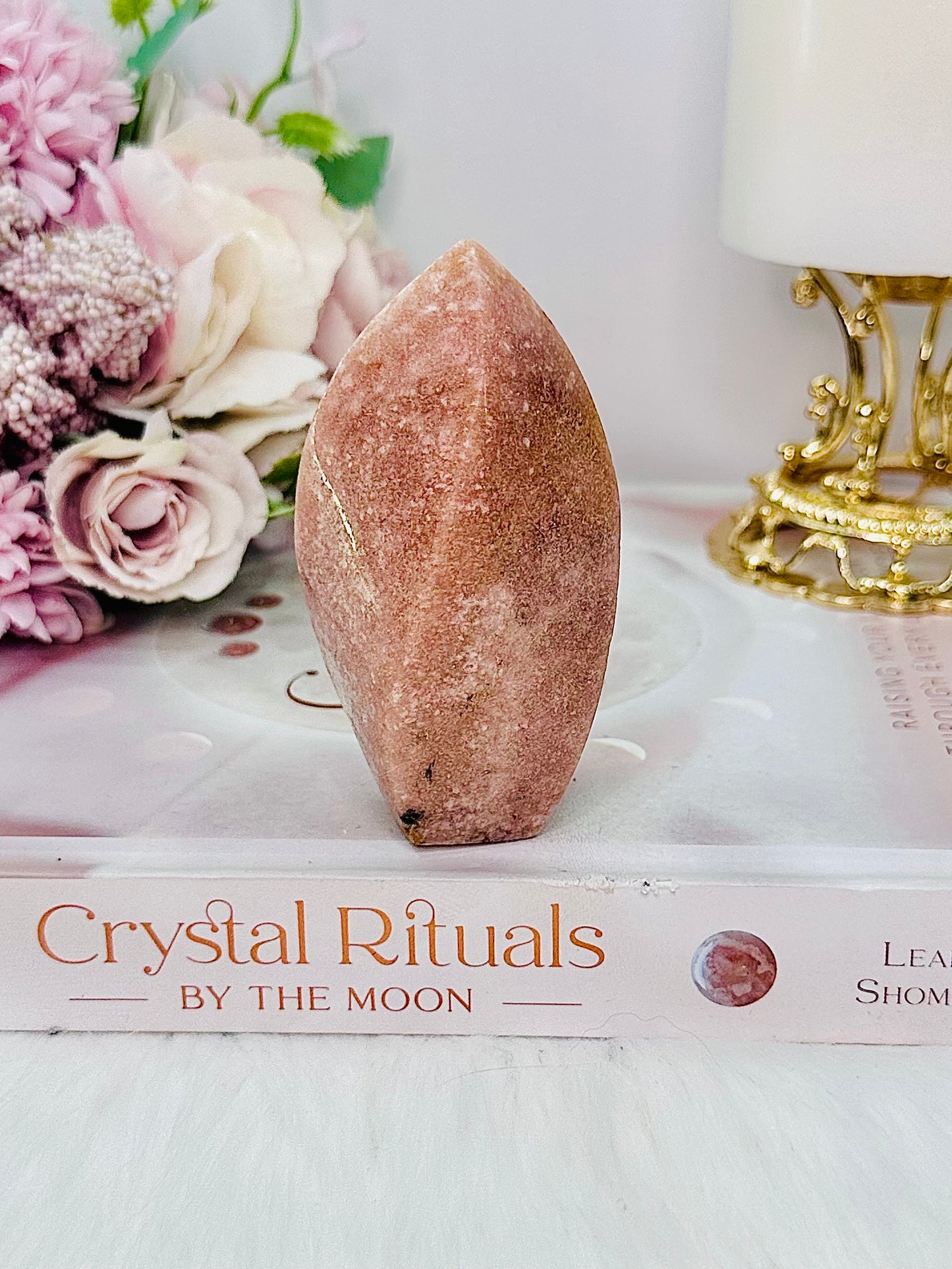 Absolutely Perfectly Carved Pink Amethyst Flame | Freeform From Brazil 9cm