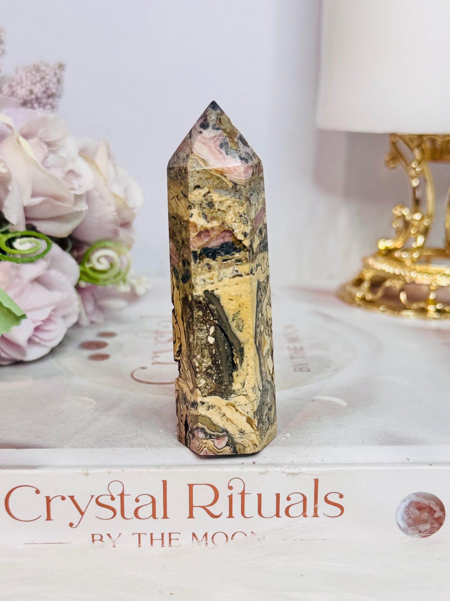 Natural Chunky 8cm Rhodochrosite Tower