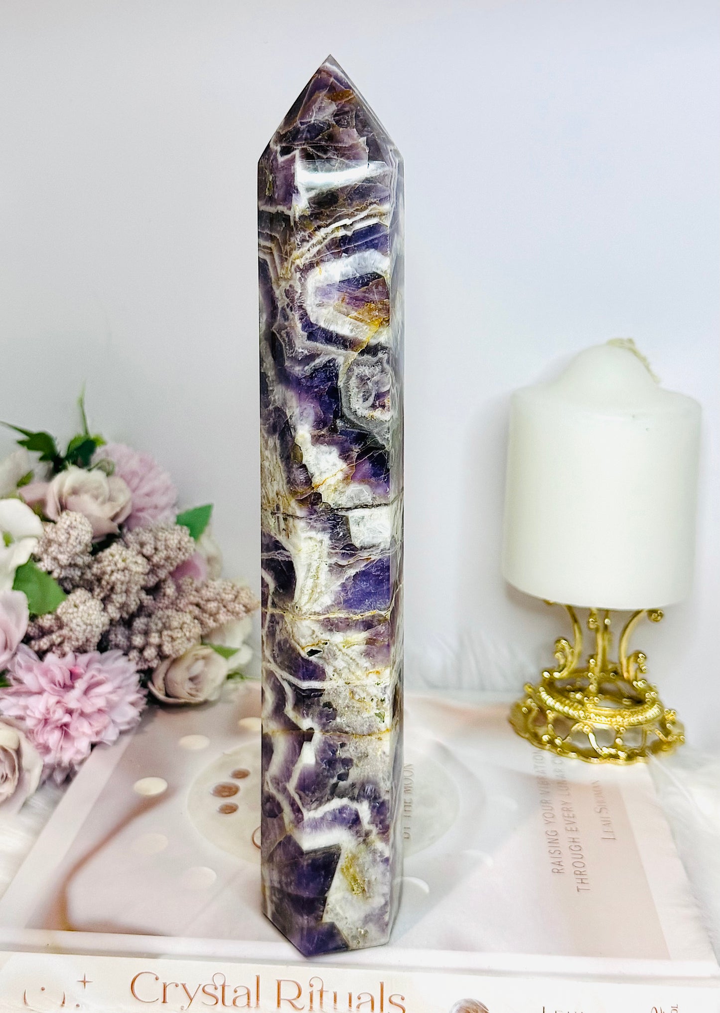 Huge Dream | Chevron Amethyst Tower 25.5cm 951g