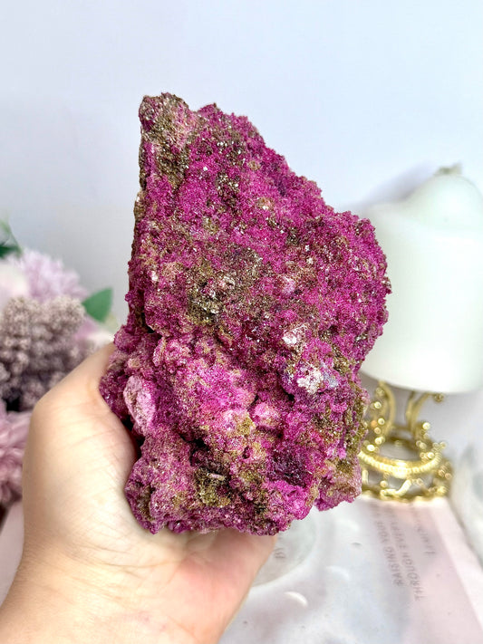 Large Sparkling Honeycomb Ruby Specimen 742g (chemically identical to Natural Ruby)