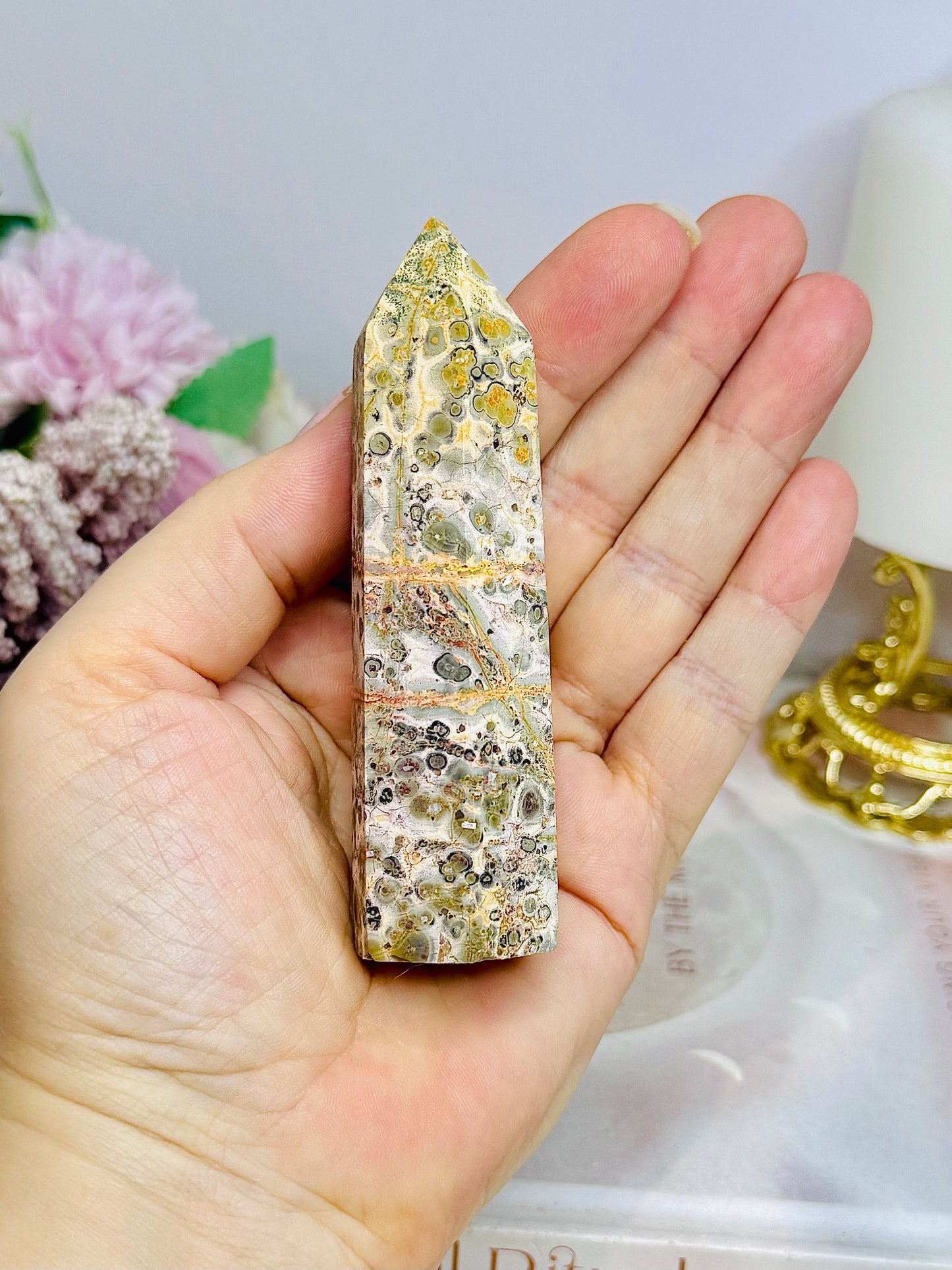 Leopard Skin Jasper Tower 10cm