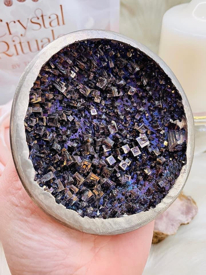 Large Purple Bismuth Bowl