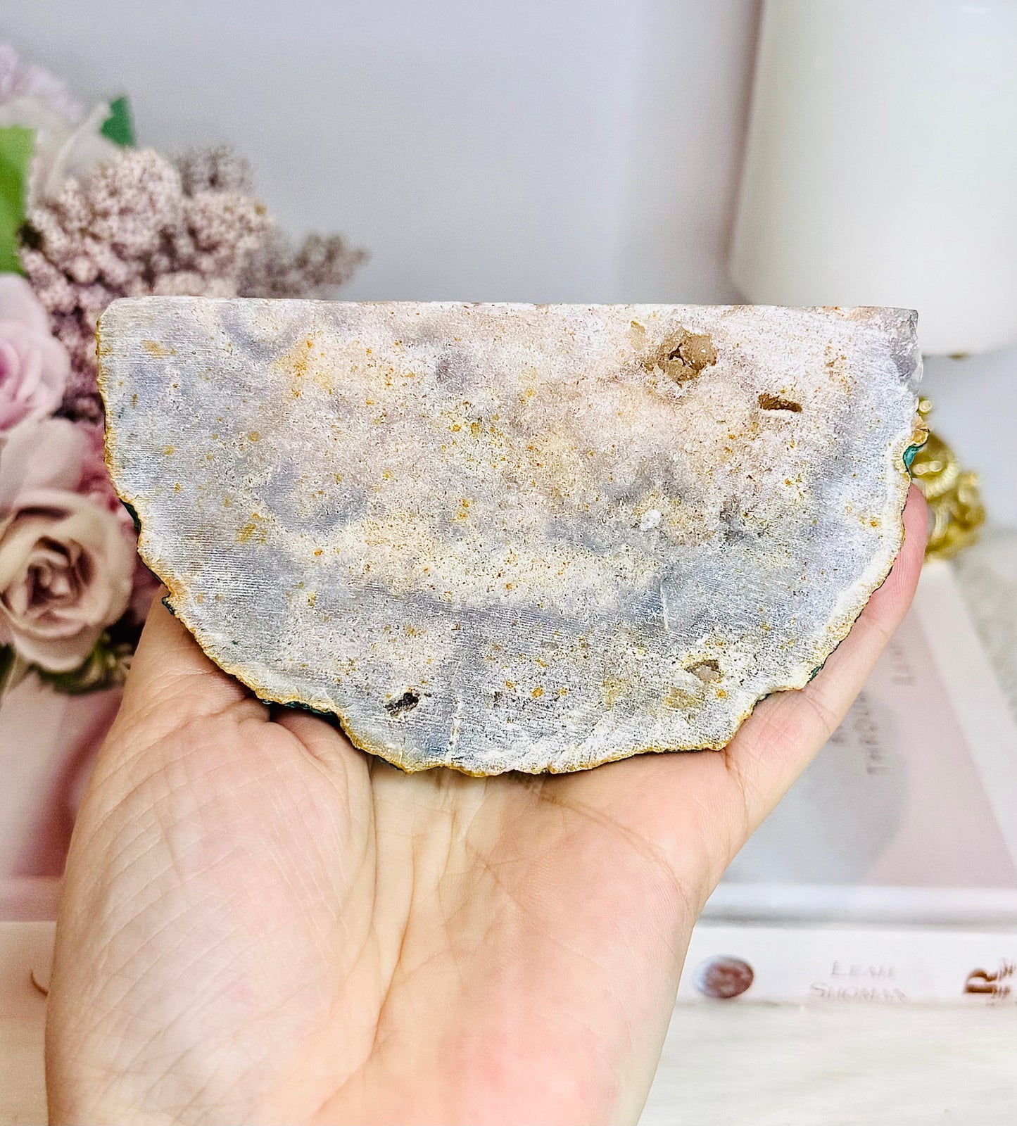 Large Pink Amethyst Base Cut Freeform 683g