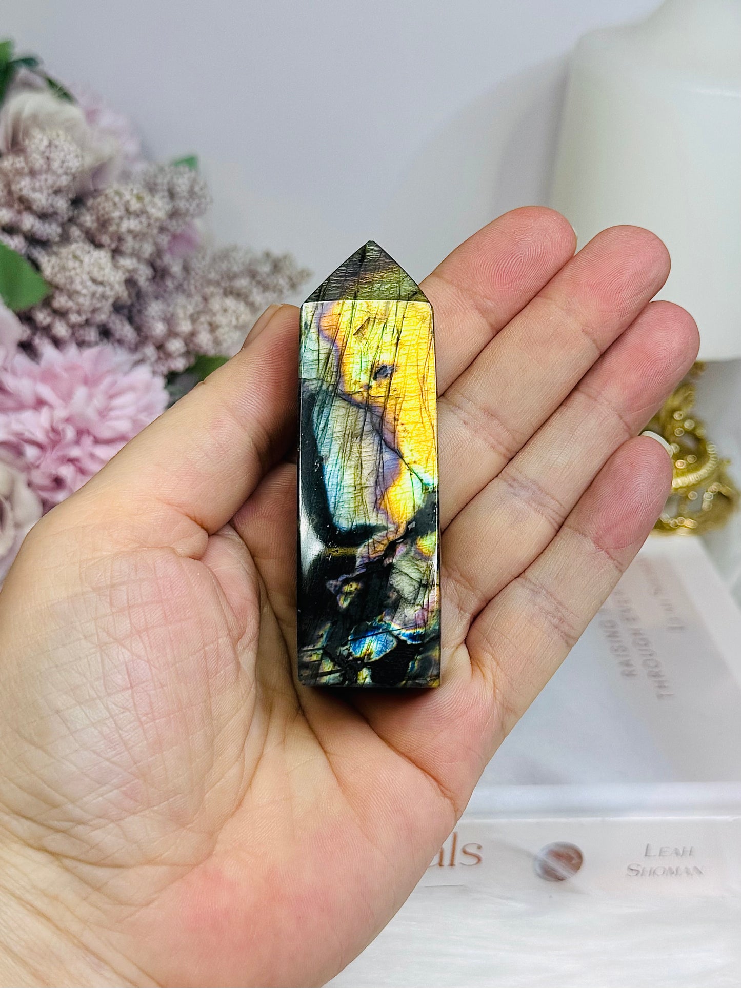 High Grade Labradorite Tower 8cm