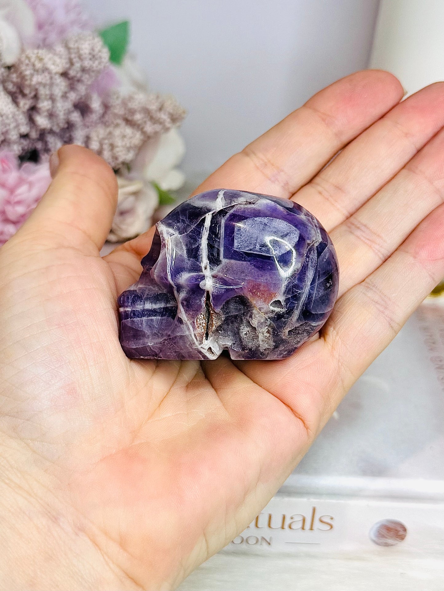 Dream | Chevron Amethyst Skull 6cm