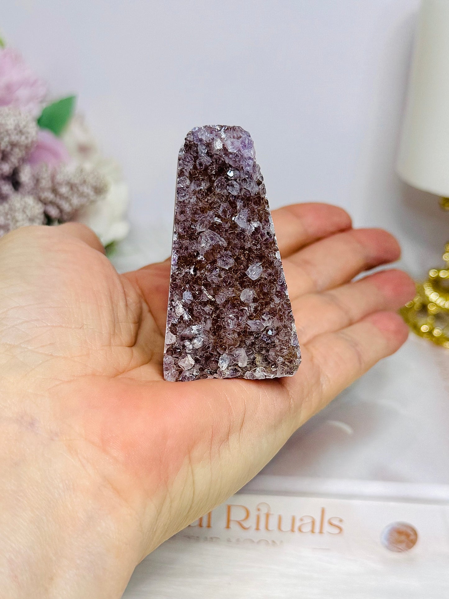 Amethyst Base Cut Cluster 6cm
