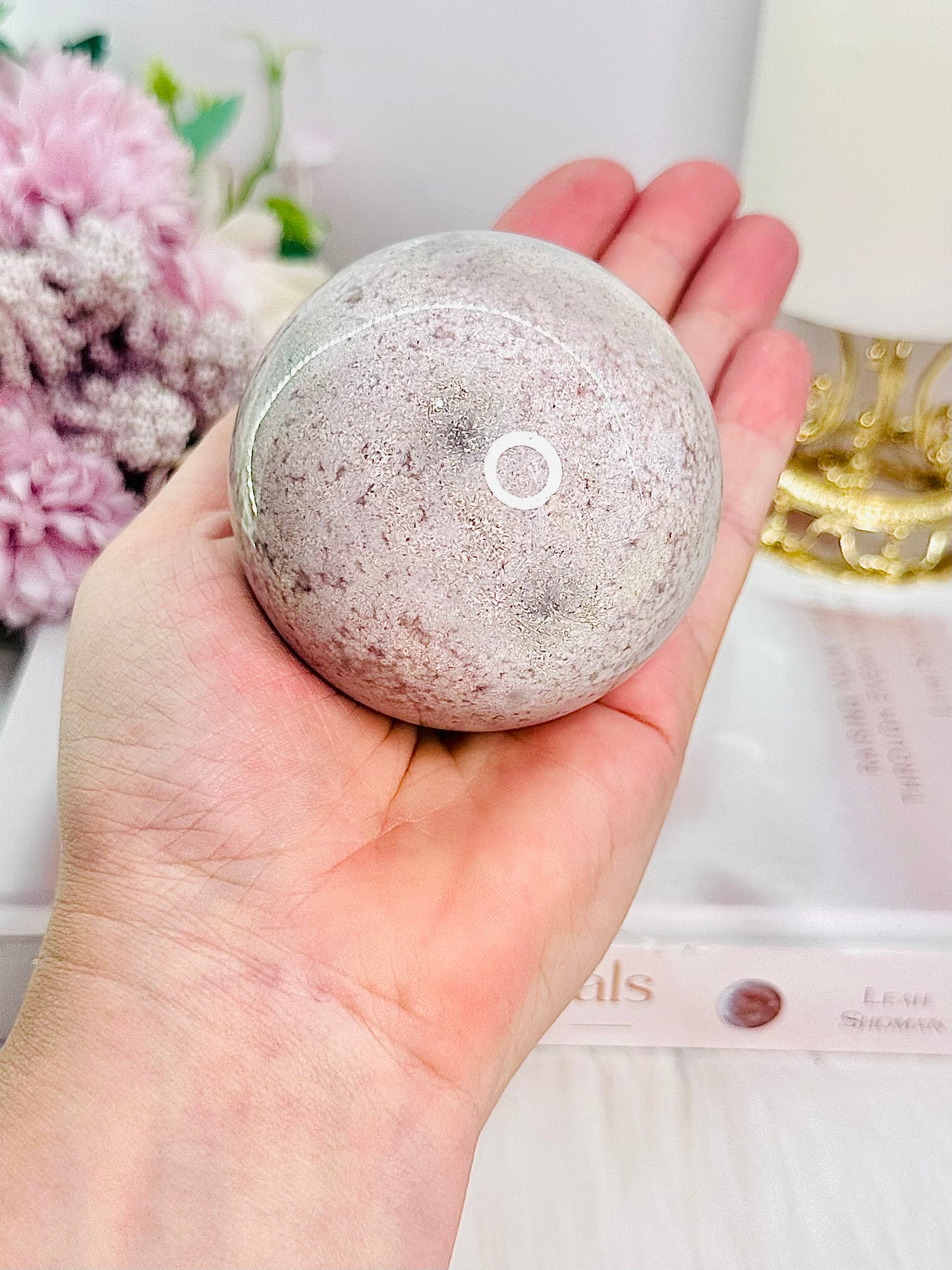Simply Elegant Large Druzy Pink Amethyst Sphere 401gram On Stand From Brazil