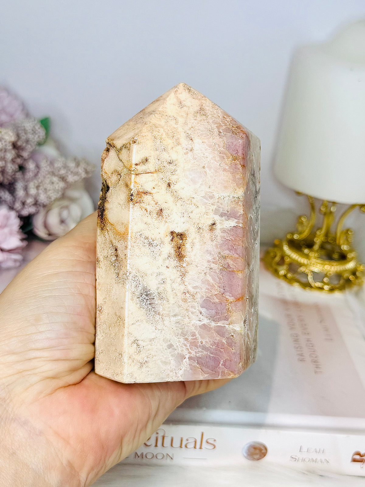 Chunky Pink Amethyst Druzy Tower 11cm 460g