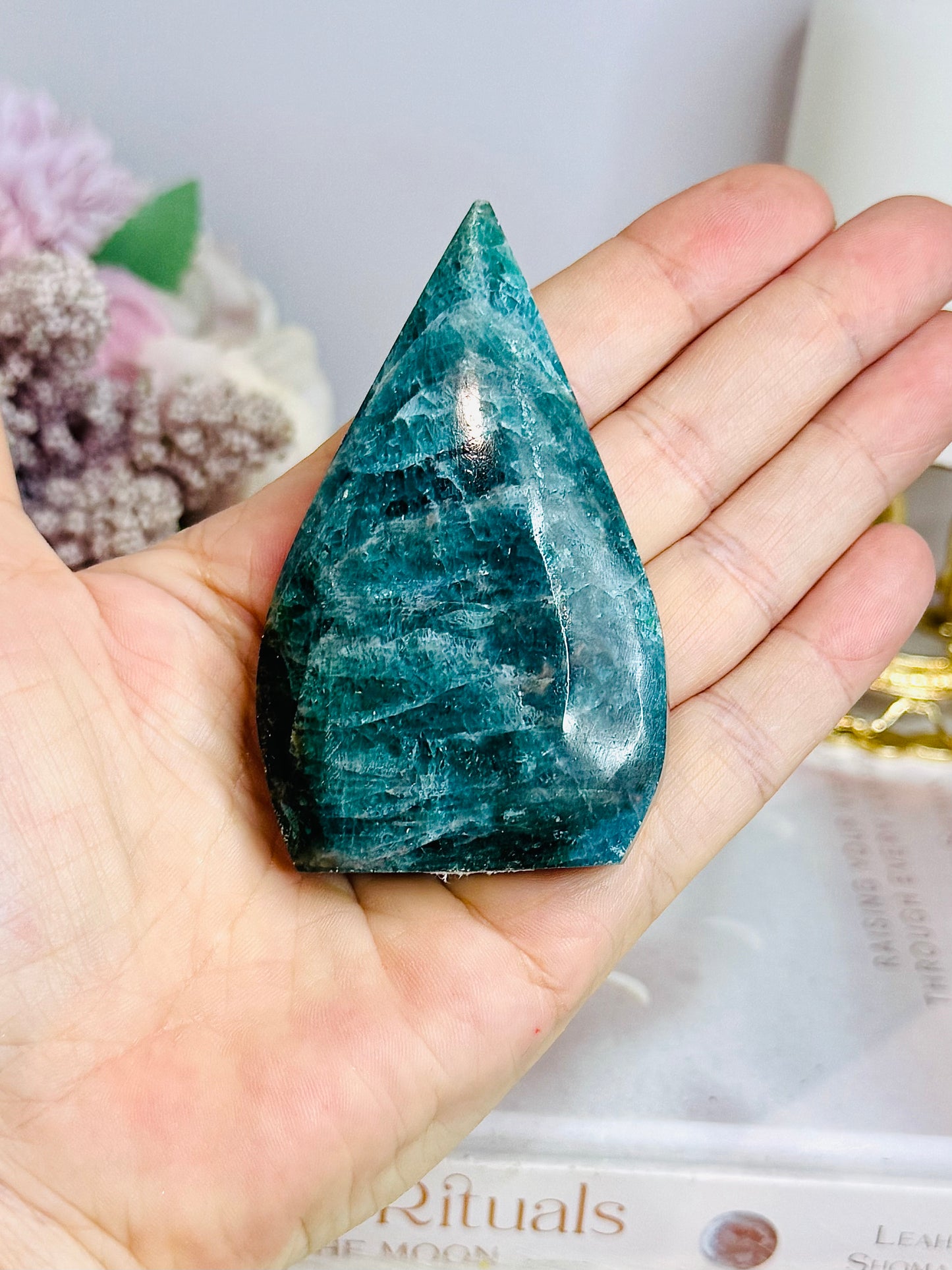 Blue Apatite Freeform | Flame 8cm