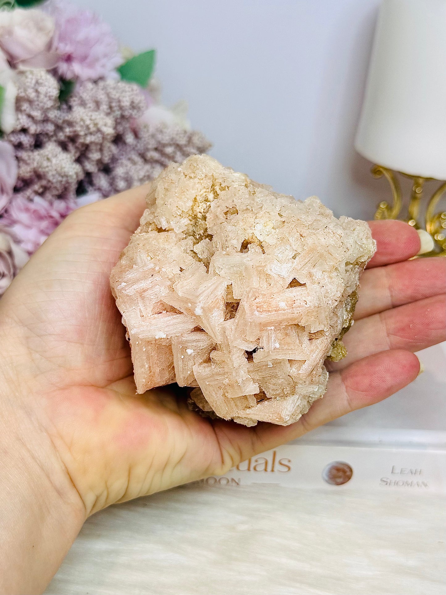 Natural Pink Halite Specimen 233g 8cm From USA