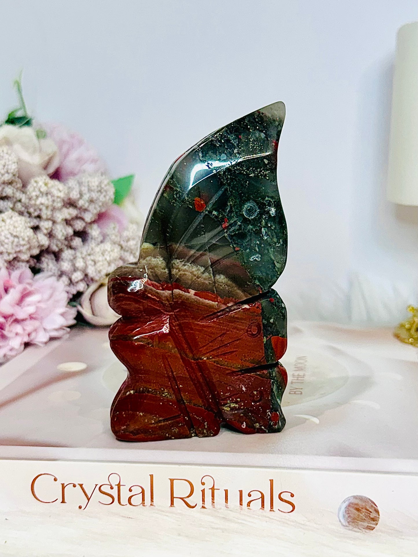 Blood Stone Carved Fairy 11cm