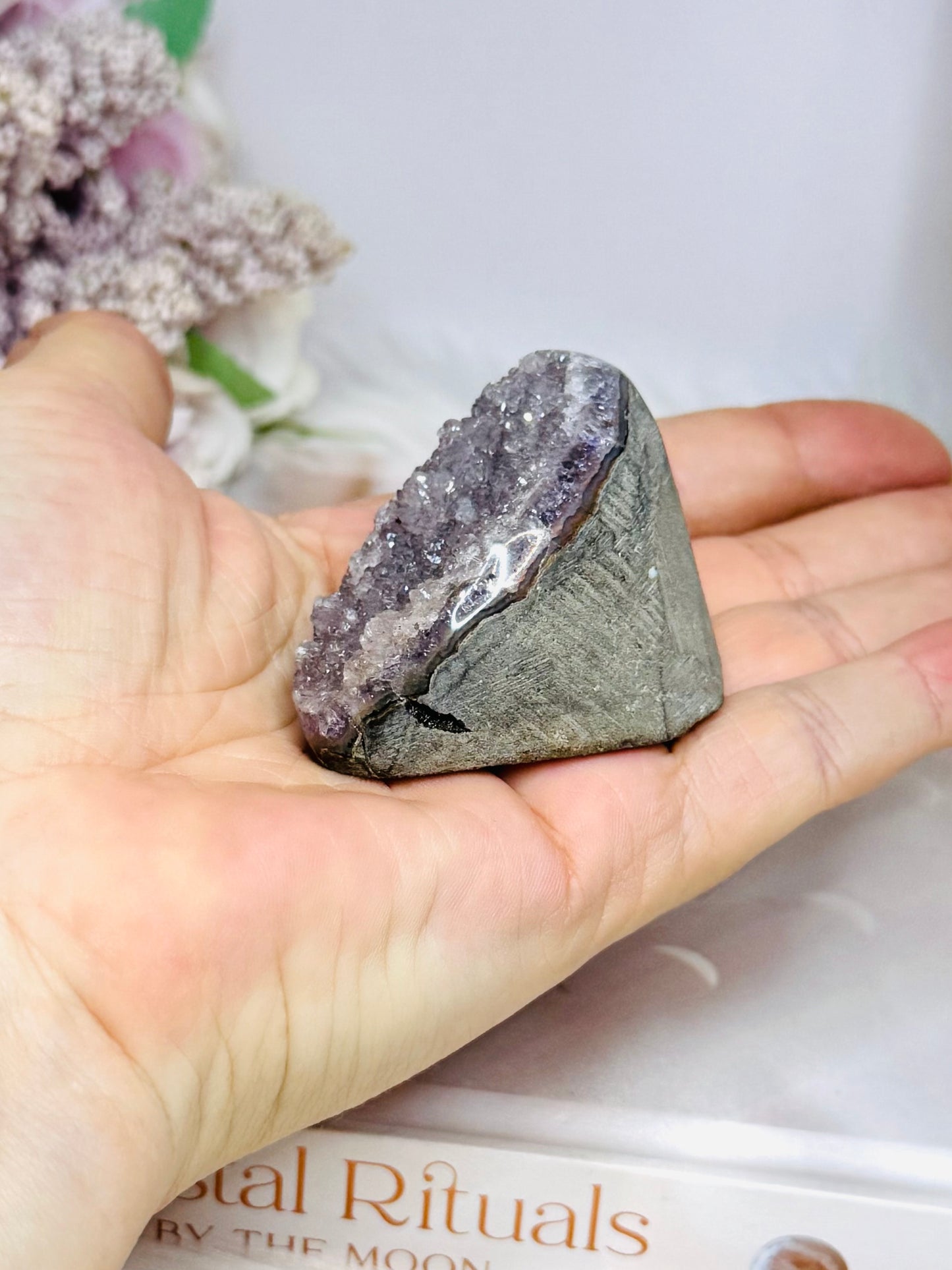 Small Amethyst Base Cut Cluster 5cm