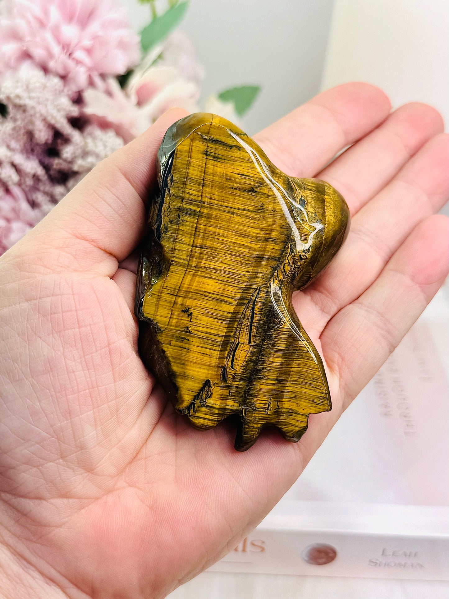 Tigers Eye Carved Octopus 9cm
