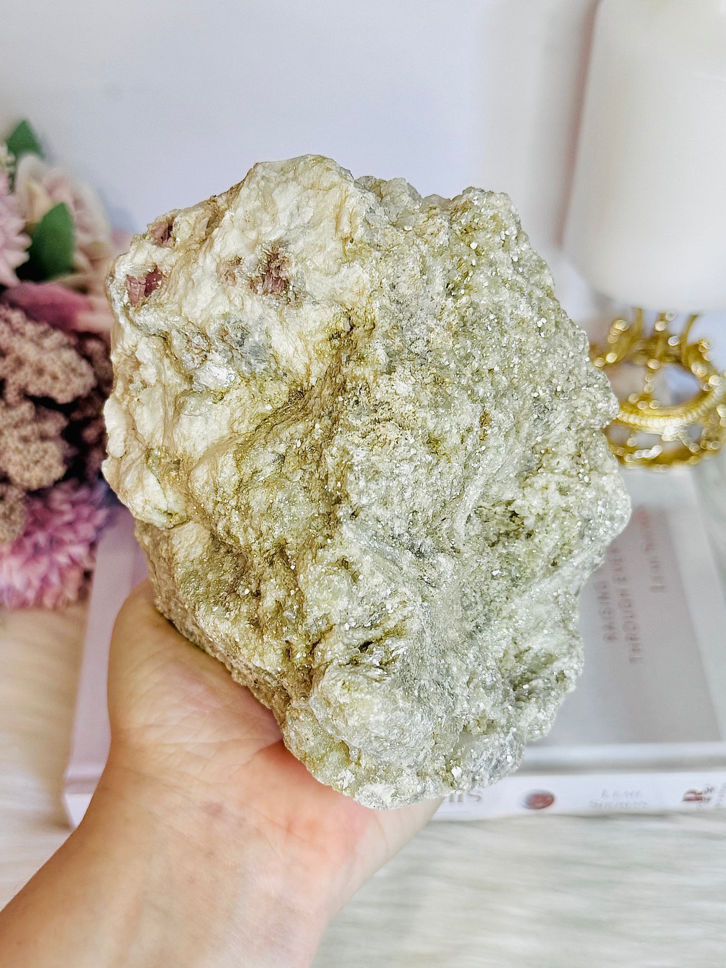 Pink Tourmaline Natural Large Sparkling Specimen | Freeform 1.48KG