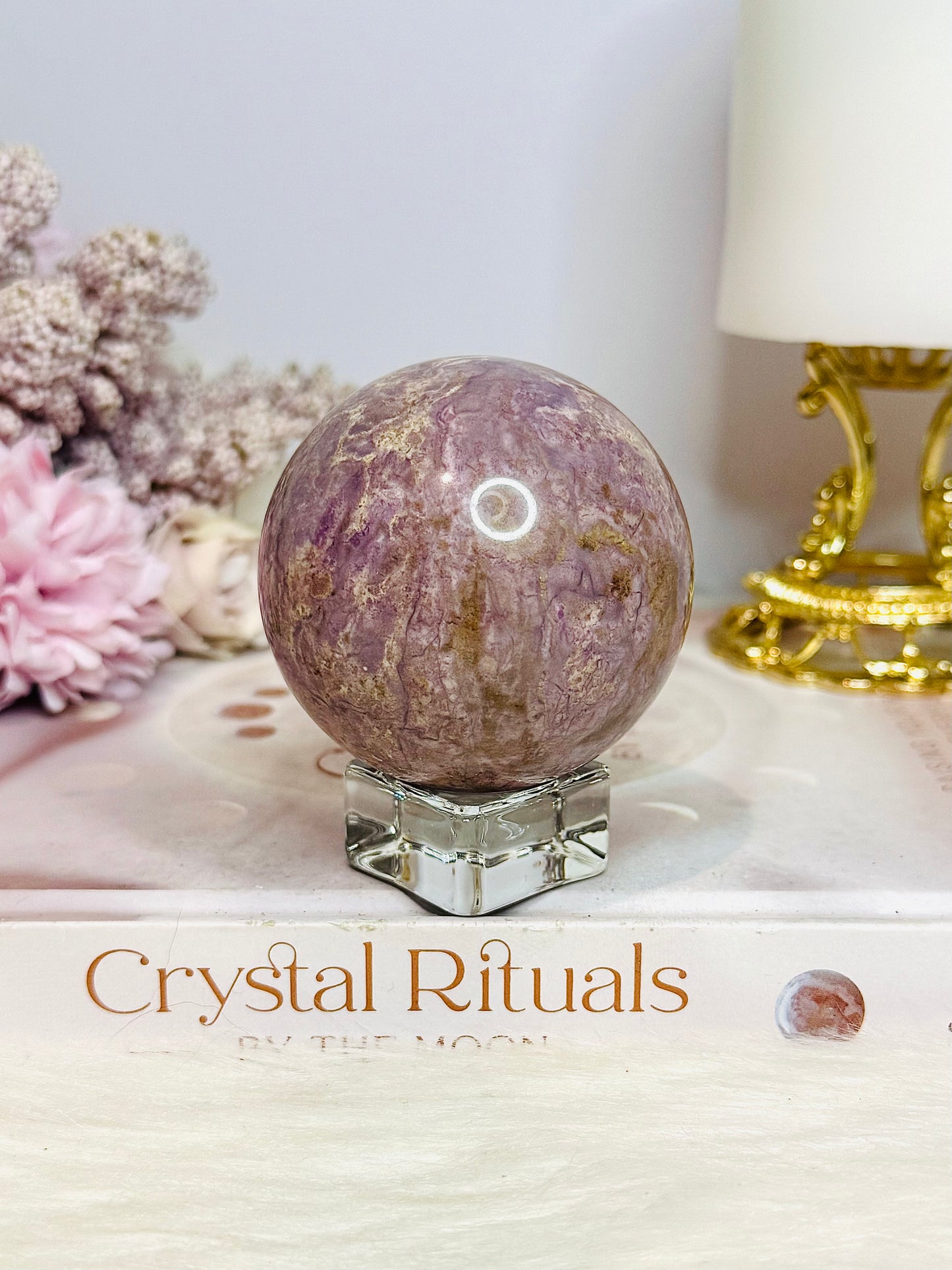 Rare Phosphosiderite Sphere On Stand 262g