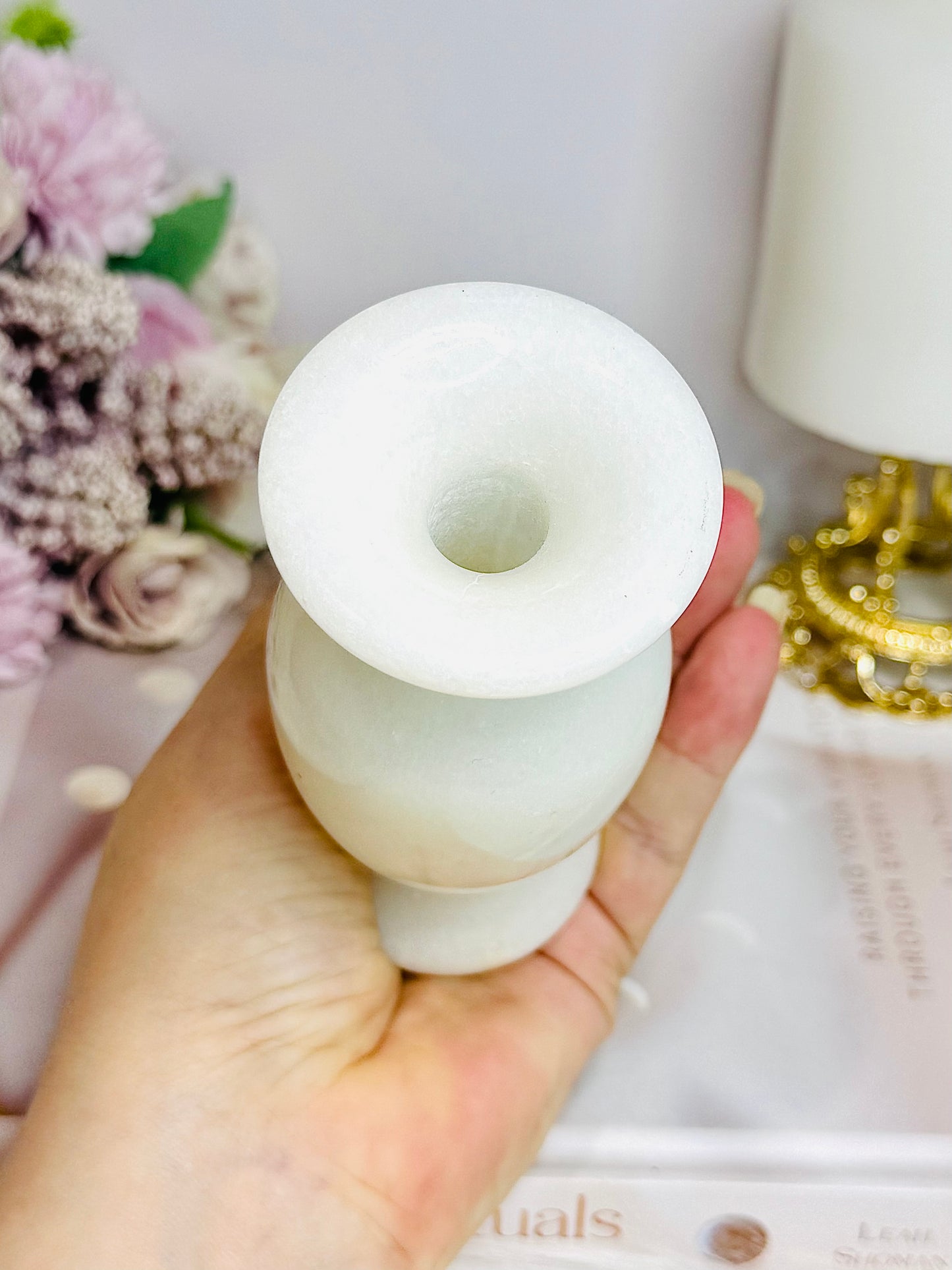 White Jade Vase 12cm (2 Available)