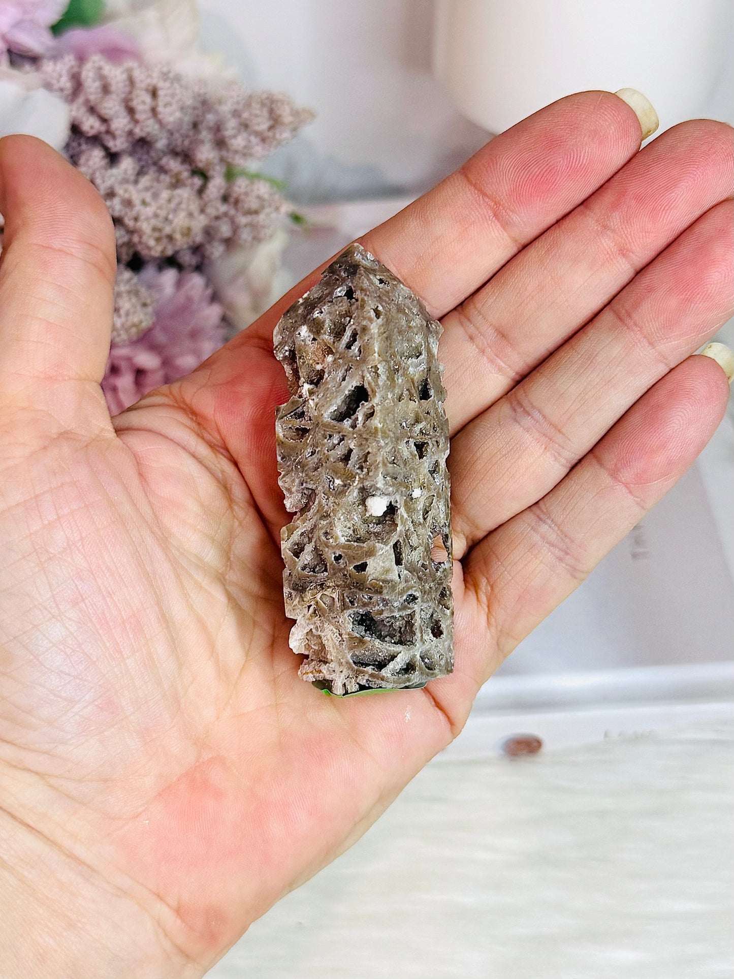 Natural Sphalerite Druzy Tower 7cm