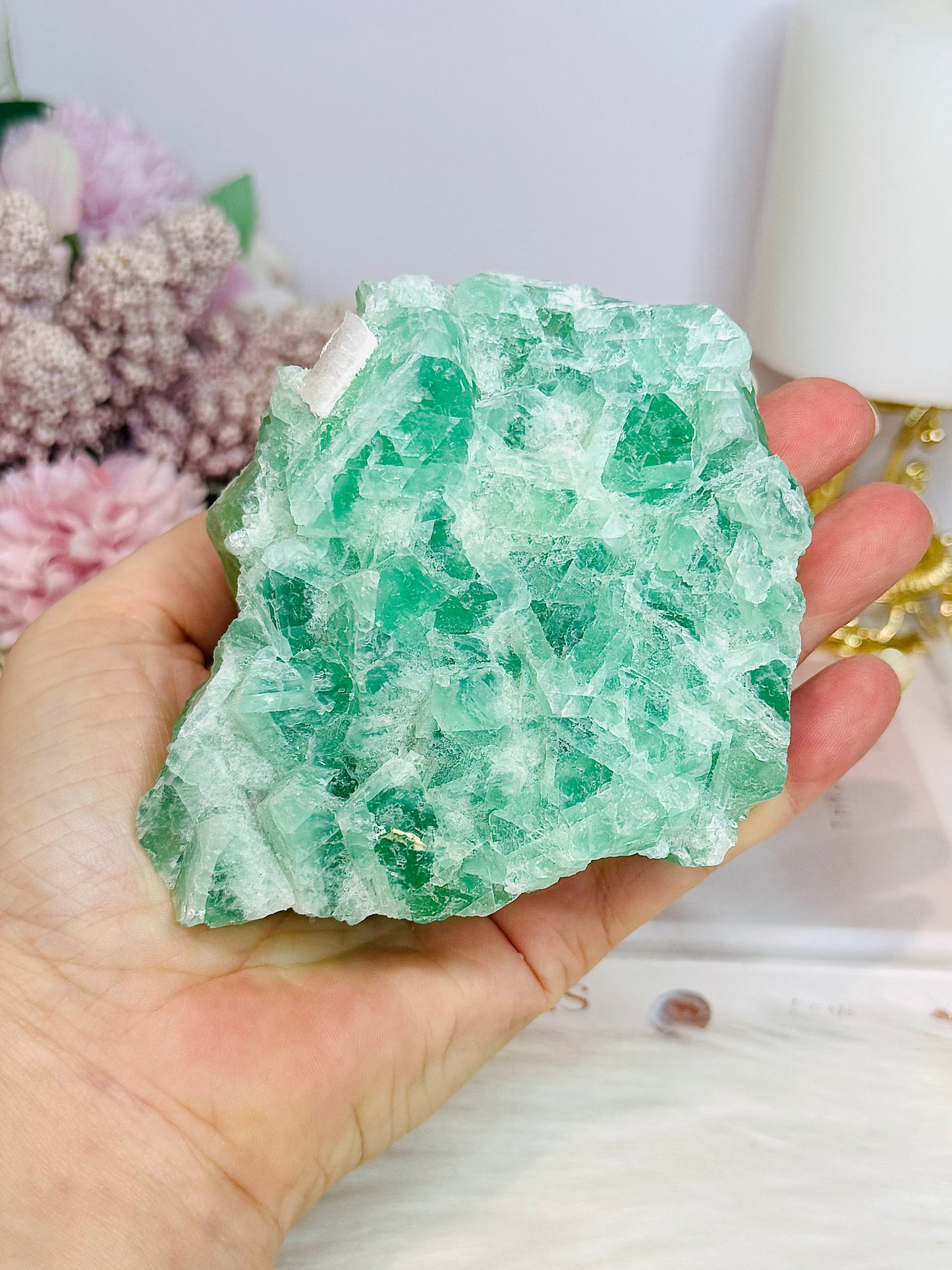 Natural Green Fluorite Thick Specimen 446g