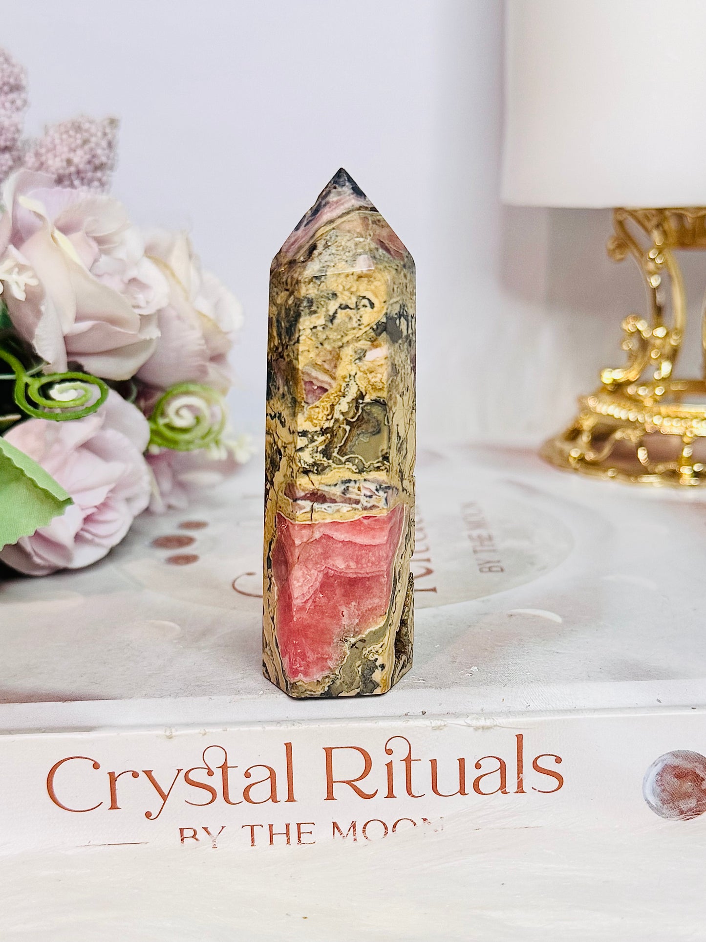 Natural Chunky 8cm Rhodochrosite Tower