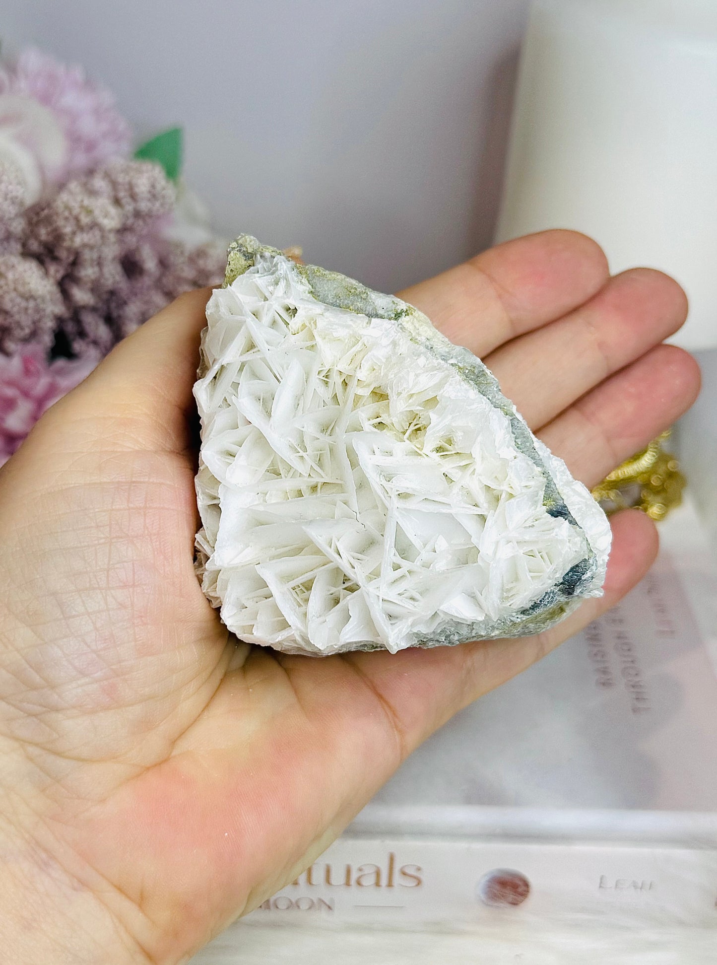 Natural Rose Calcite Specimen 230g