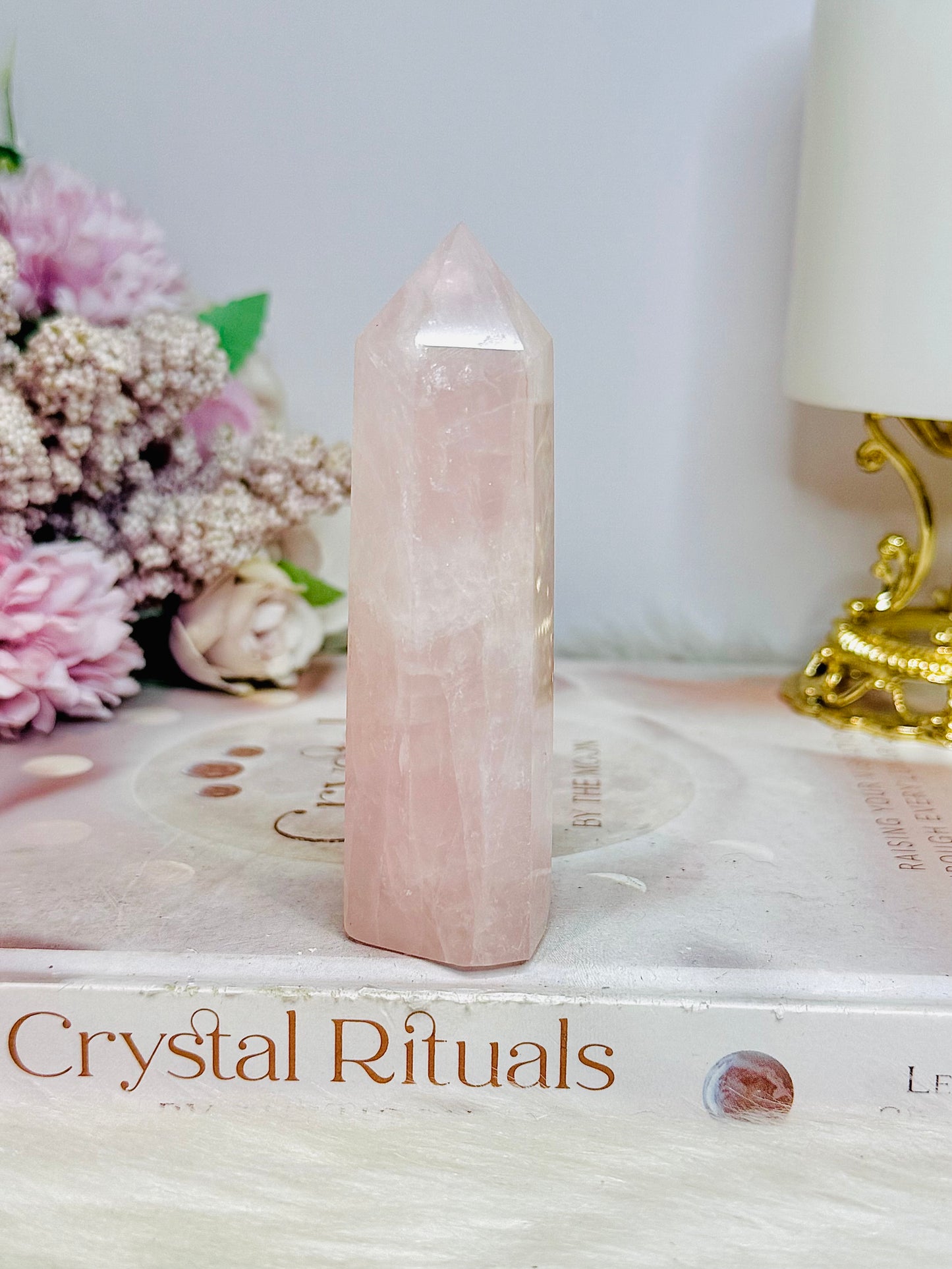 Rose Quartz Tower 9.5cm