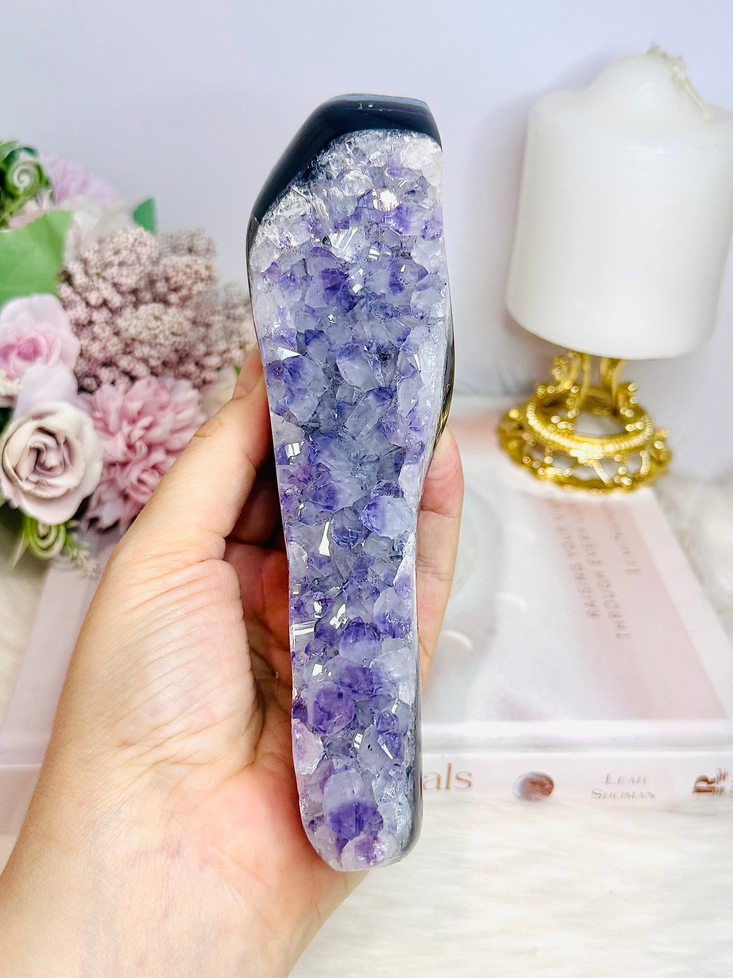 Amethyst Agate Freeform 16.5cm 430g