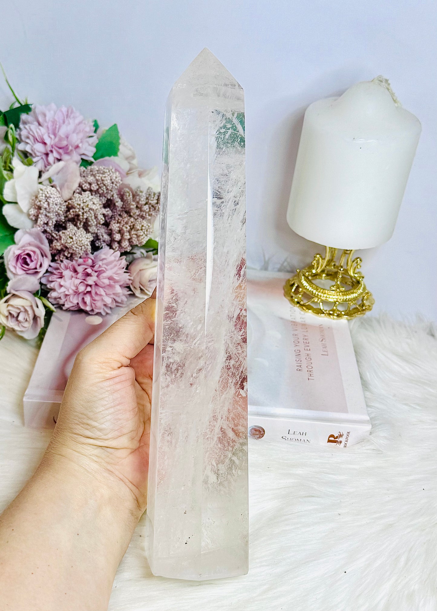 Huge Clear Quartz Tower 26cm 1.15KG