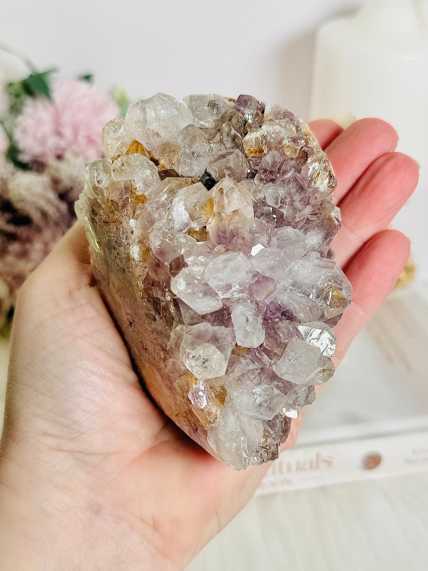 Classy & Fabulous Large 542gram Natural Druzy Pink Amethyst Freeform