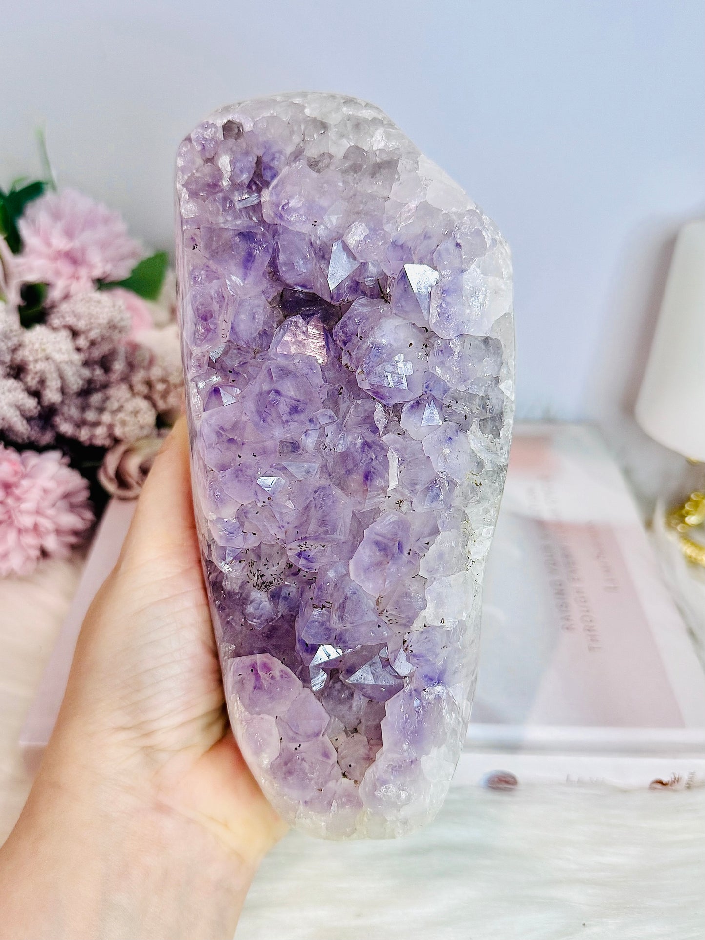 Large Chunky 1.42KG 19cm Amethyst Natural Cluster From Brazil