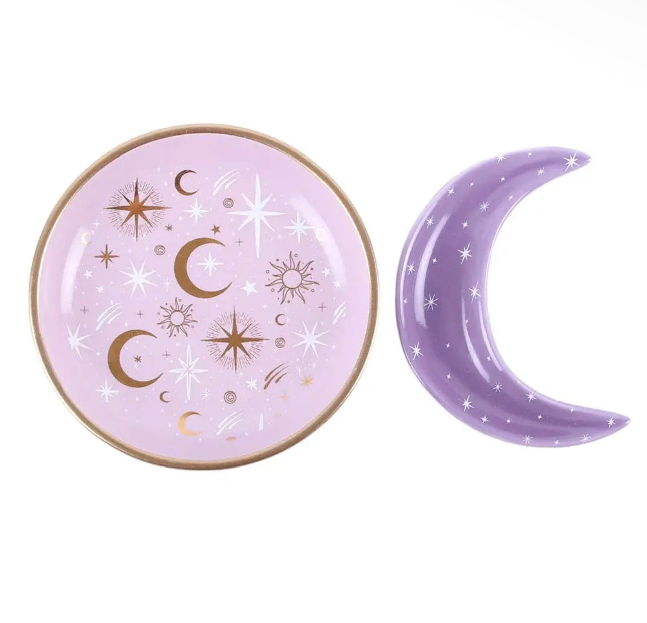 Purple Moon Stacking Trinket Dishes
