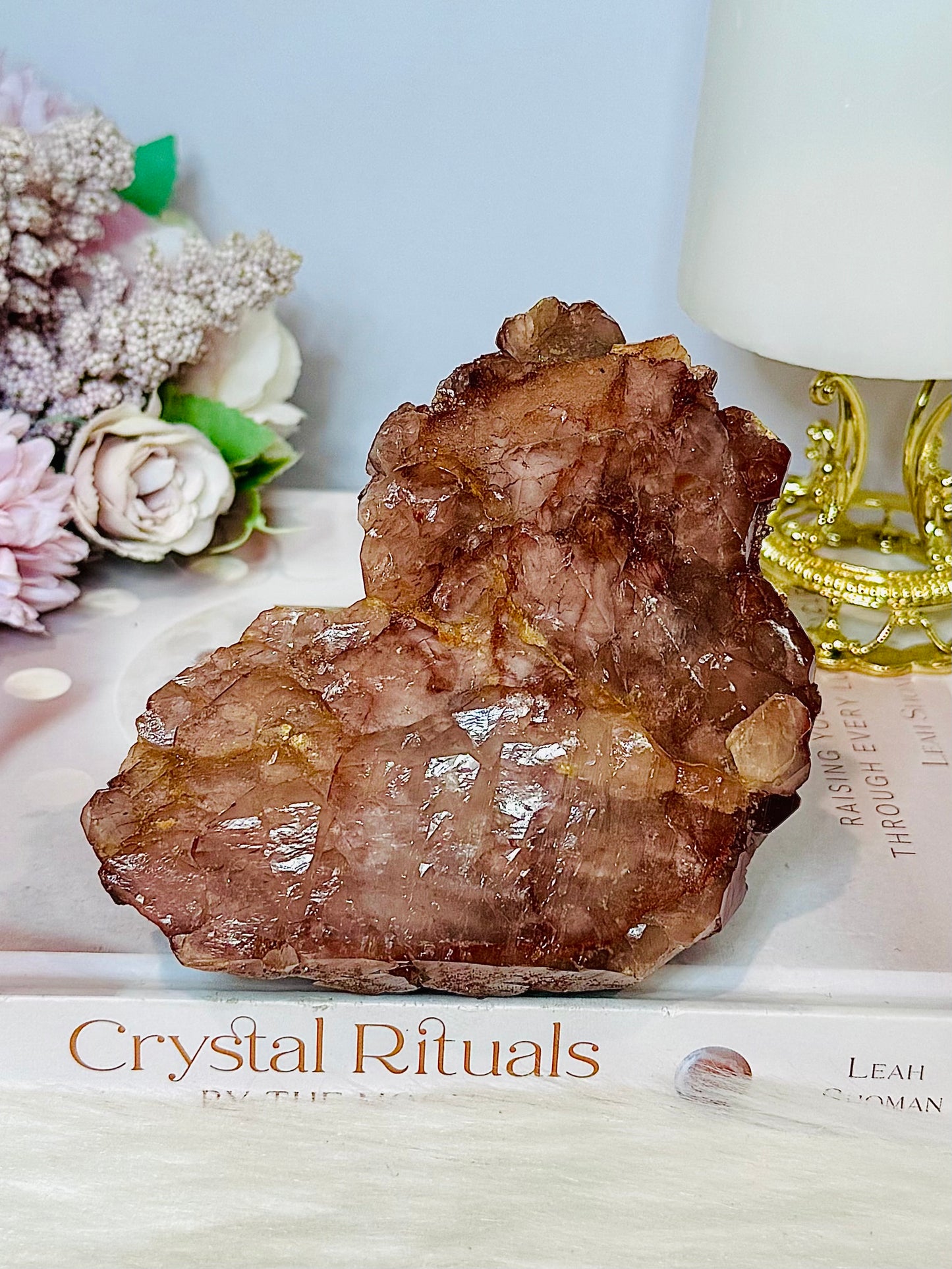 Large Natural Ferrunginous Hematoid Fire Quartz 553g