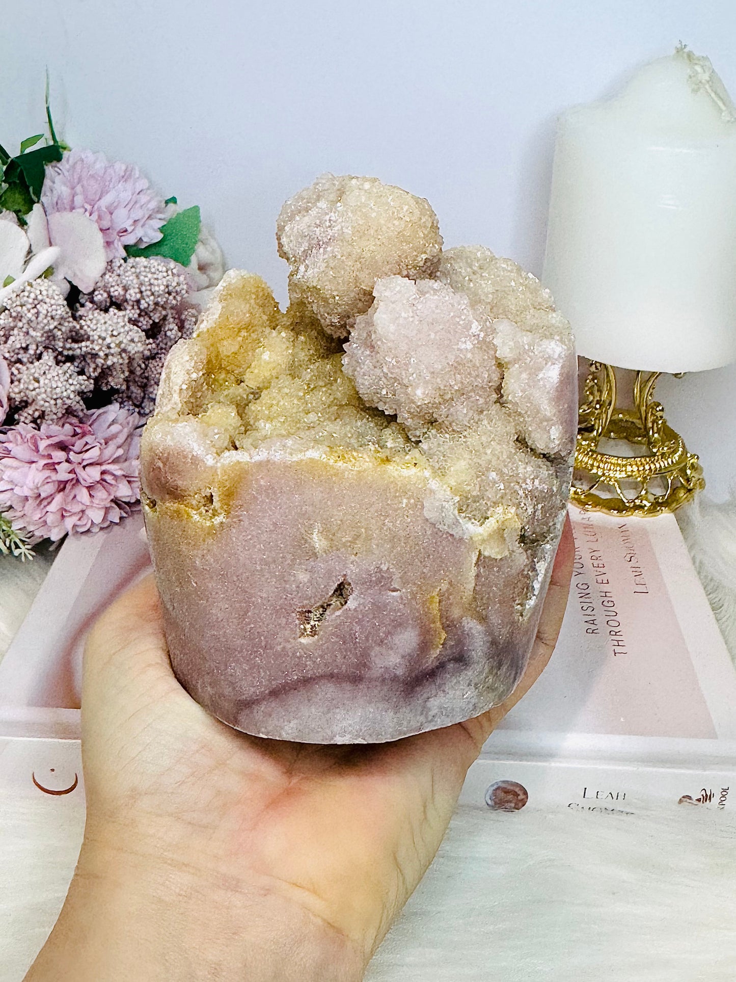 ⚜️ SALE ⚜️ Large Natural Pink Amethyst Druzy Freeform 1.03KG