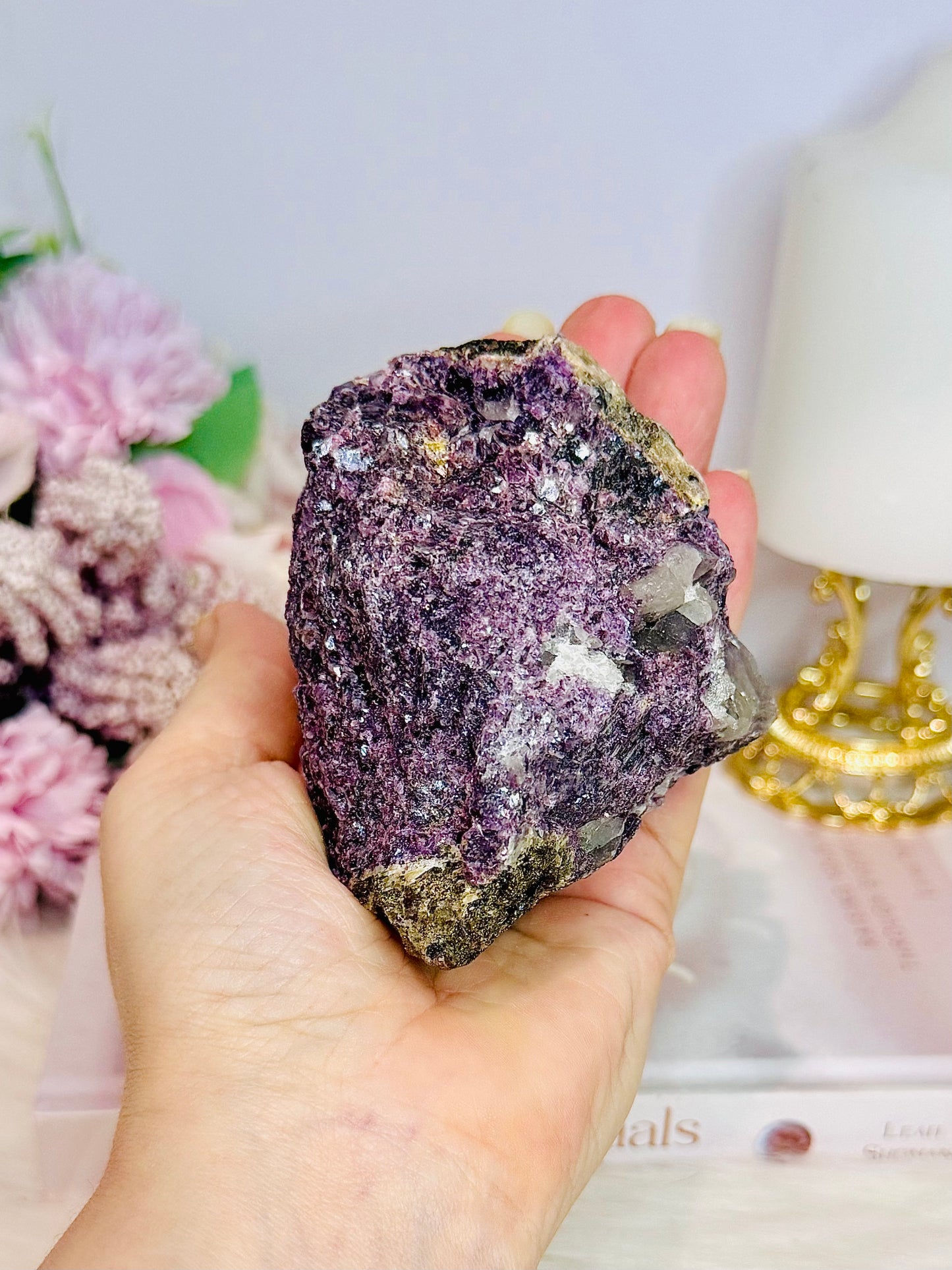 Natural Lepidolite Specimen 352g