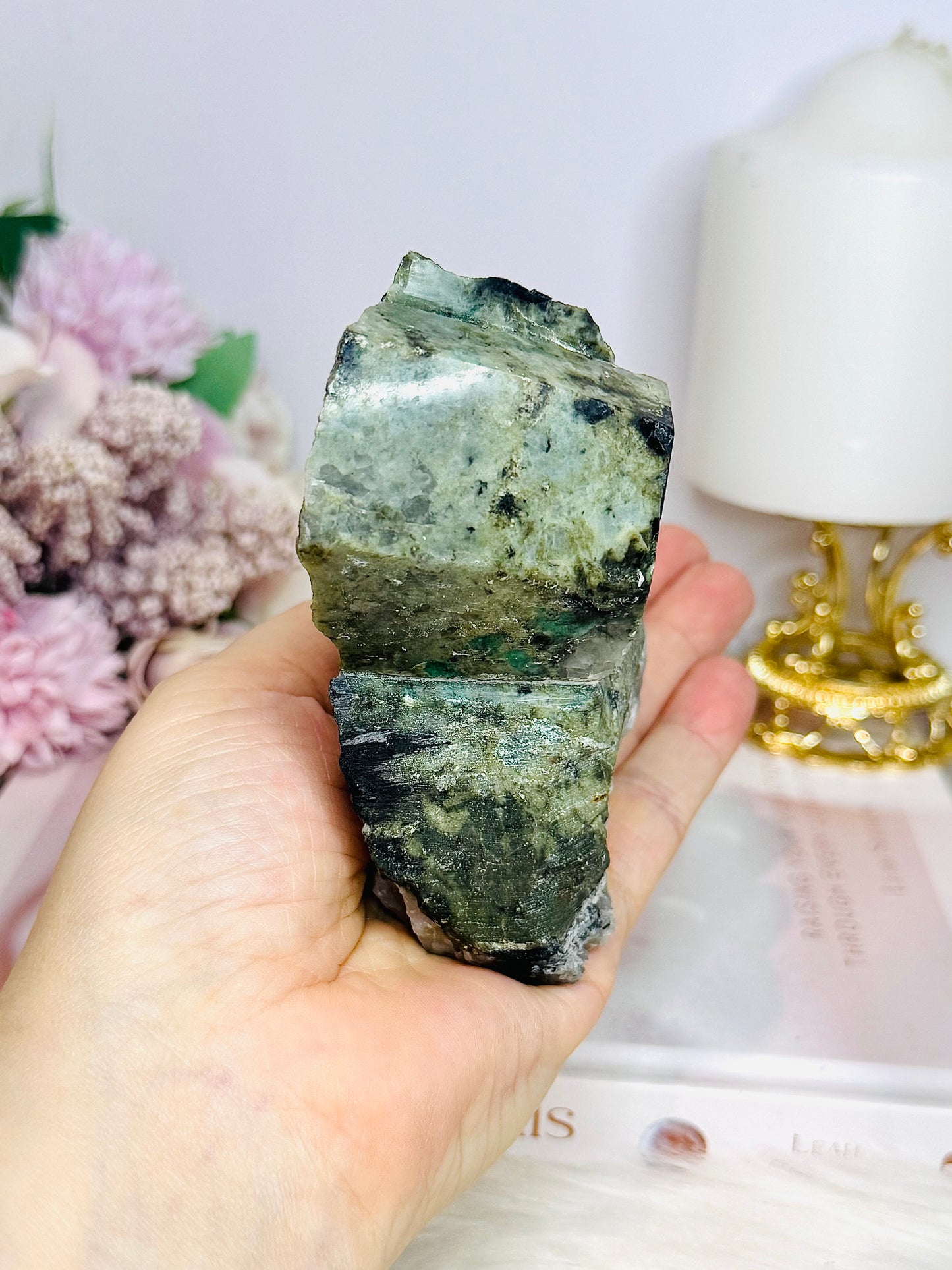 Natural Large Green Emerald Chunky Specimen 412g