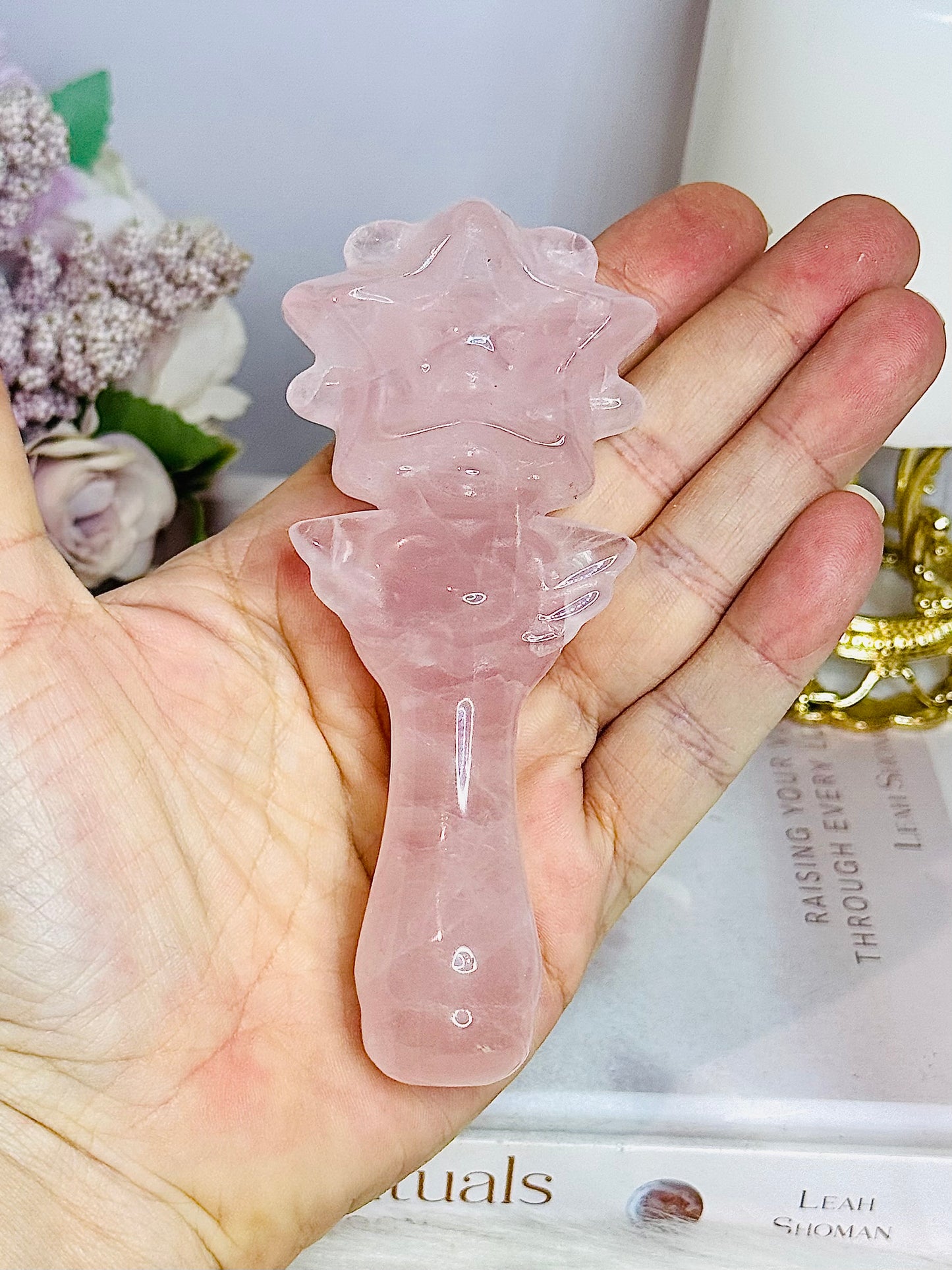 FOR SUE Rose Quartz Fairy Wand 11cm