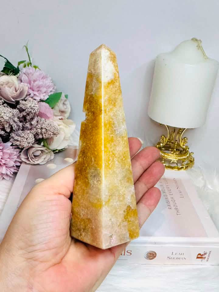 Pink Amethyst Obelisk | Tower 14.5cm