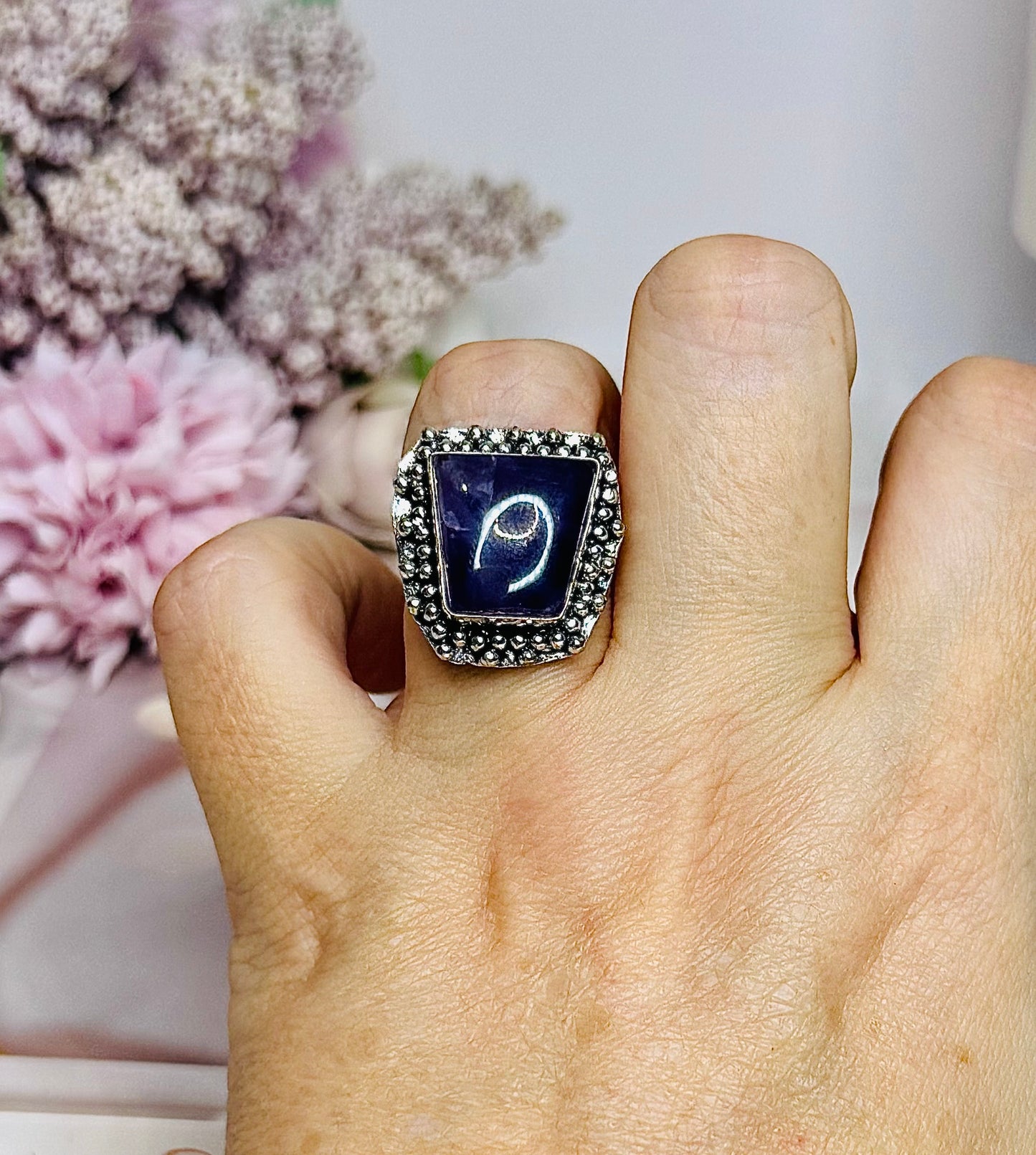 Amethyst Ring in Gift Bag Size 7