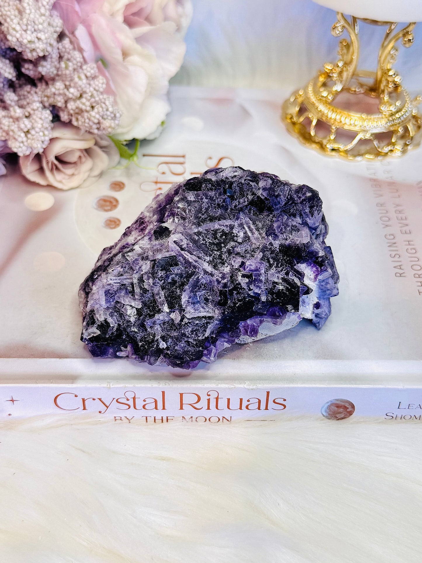 Stunning 353gram Natural Purple Fluorite Specimen