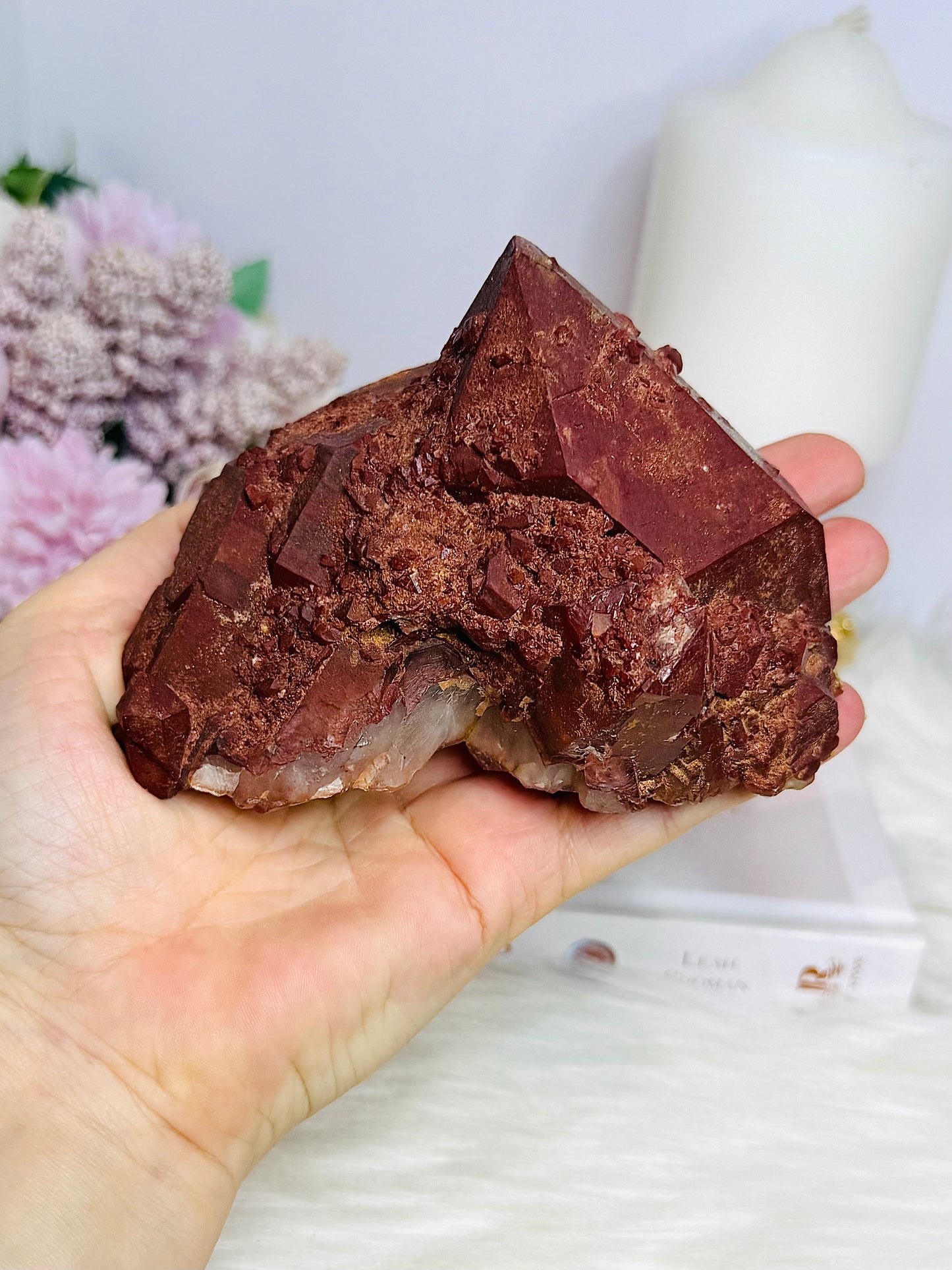Large Natural Ferrunginous Hematoid Fire Quartz 553g