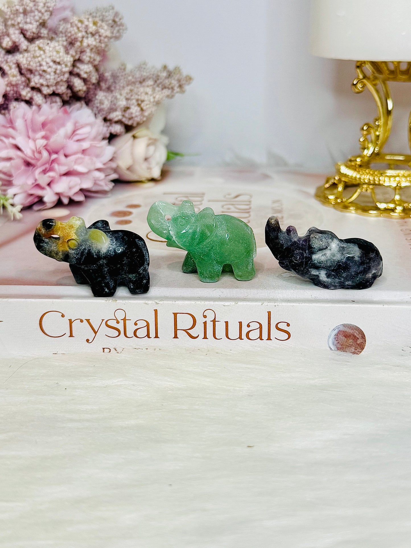 Set of 3 Small Animal Carvings