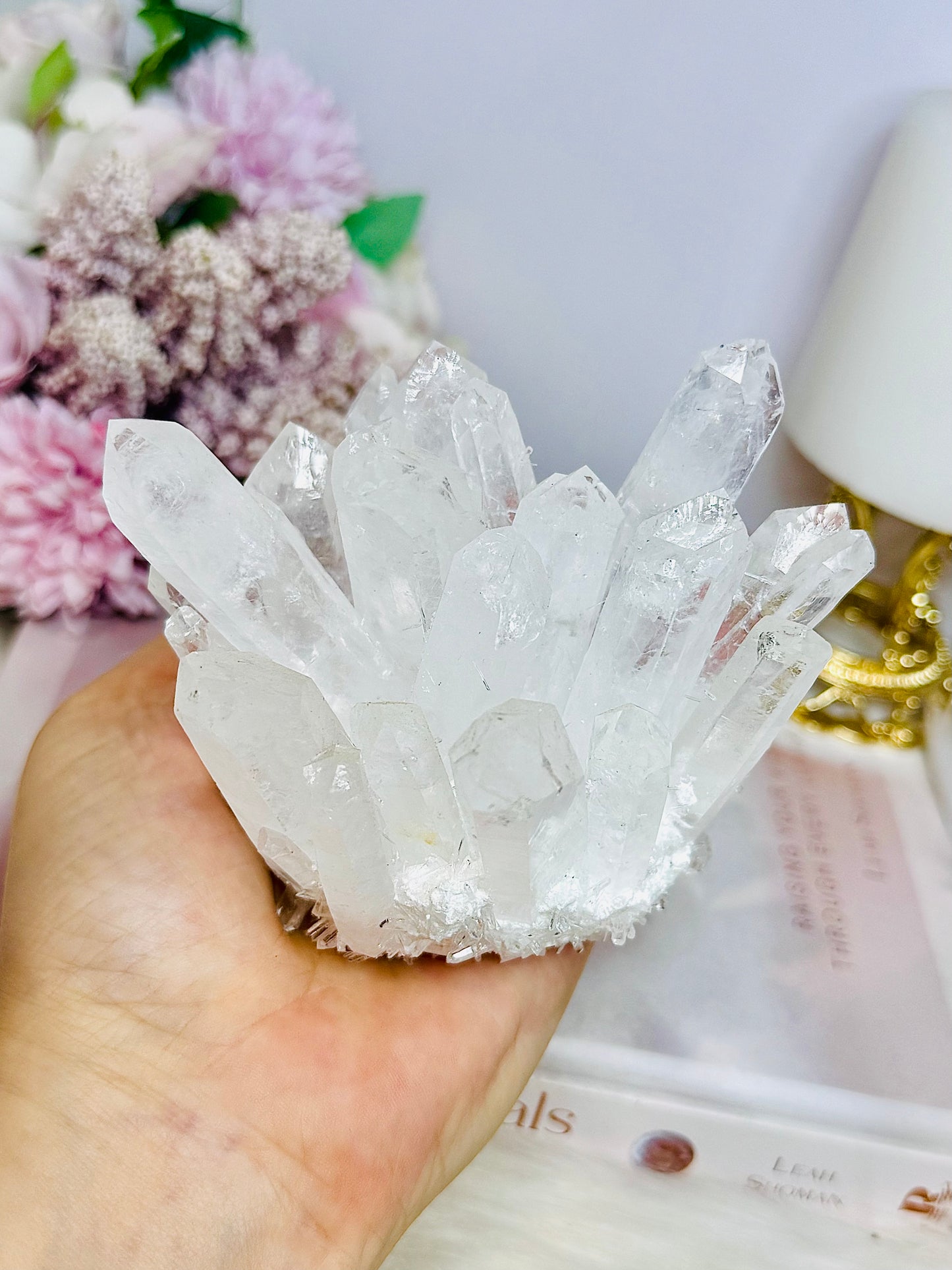 Large Lab Created Clear Quartz Specimen 451g