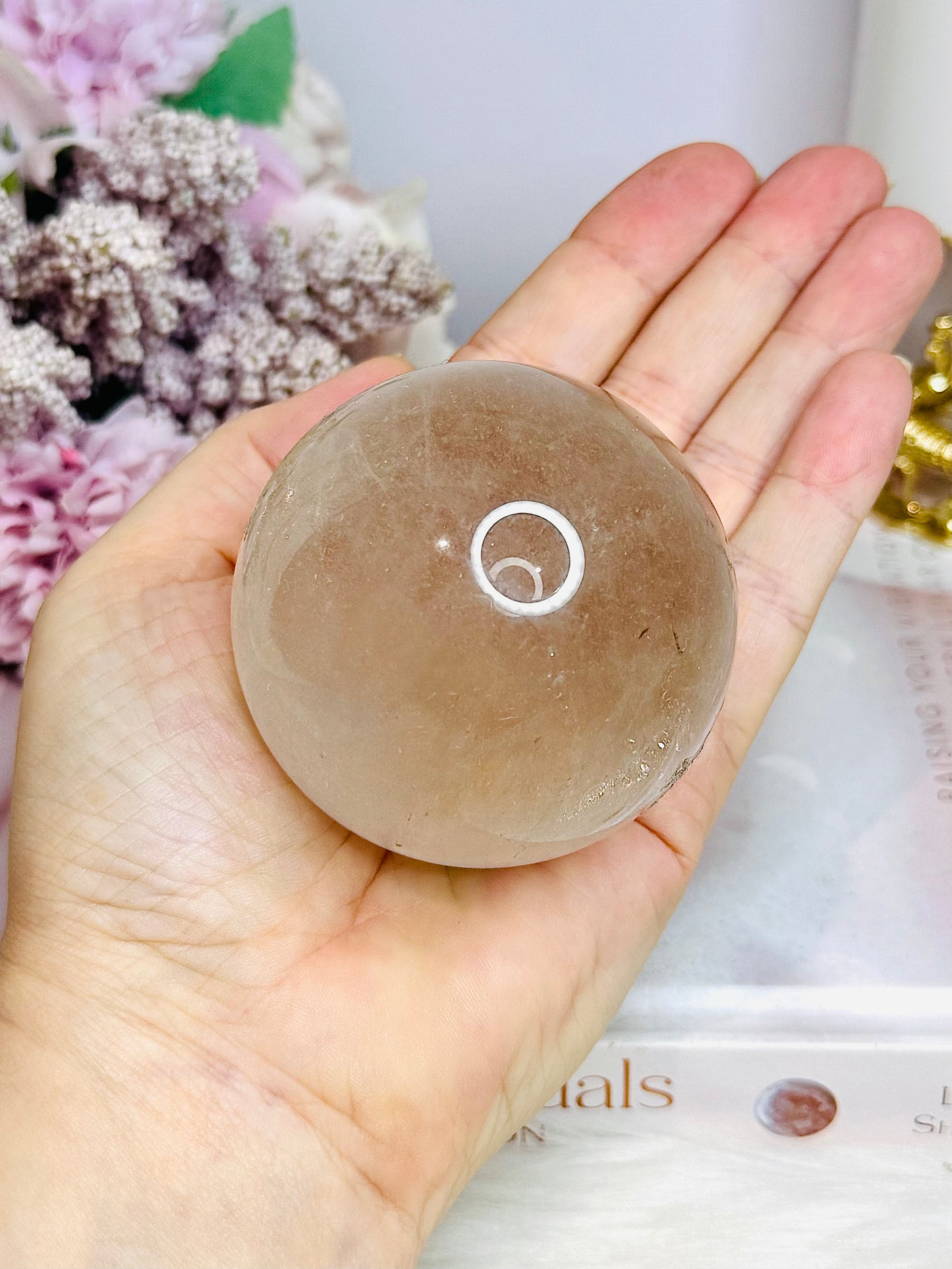 Smokey Quartz Sphere On Stand 341g