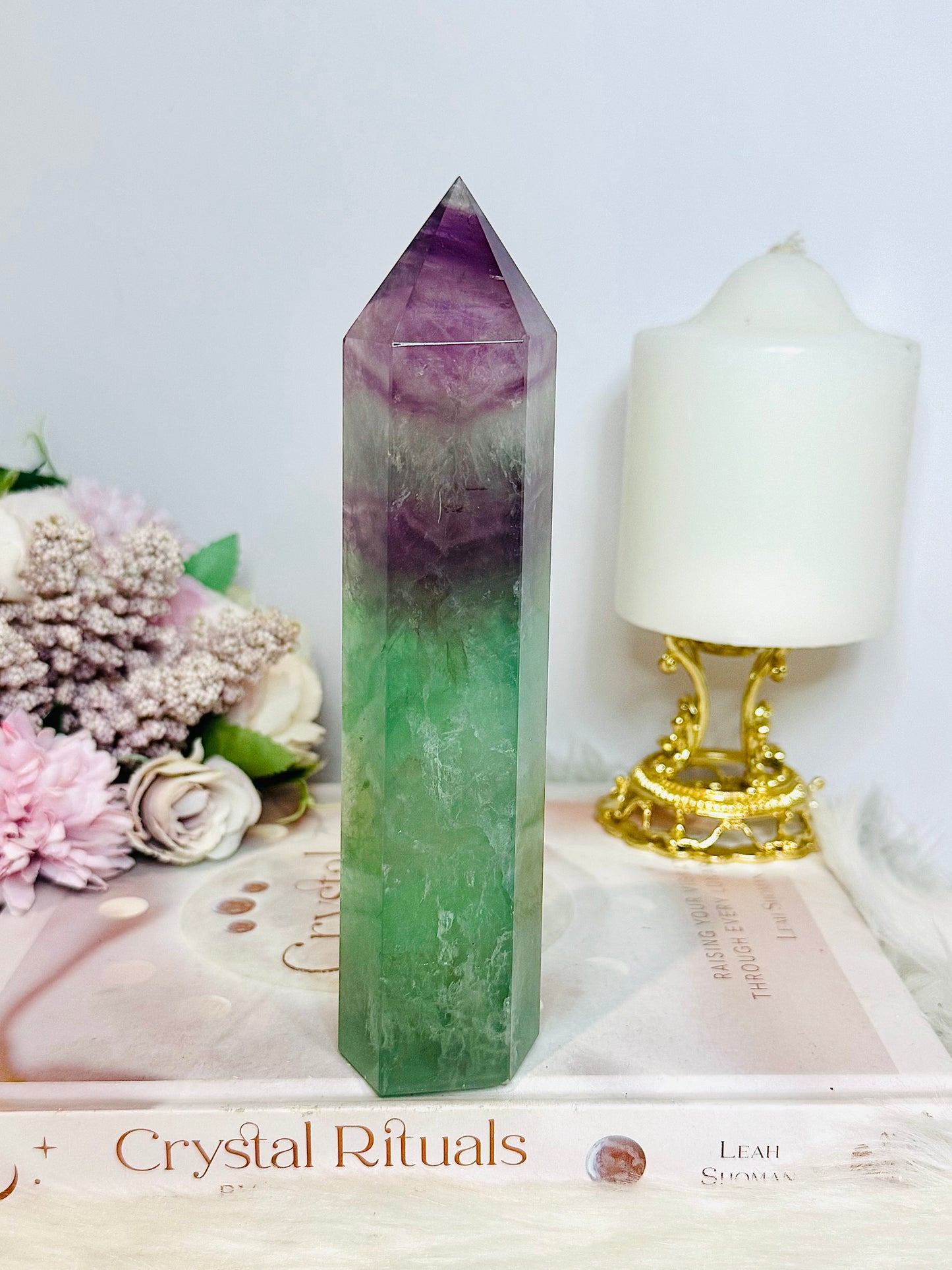 Watermelon Fluorite Chunky Tower 17cm