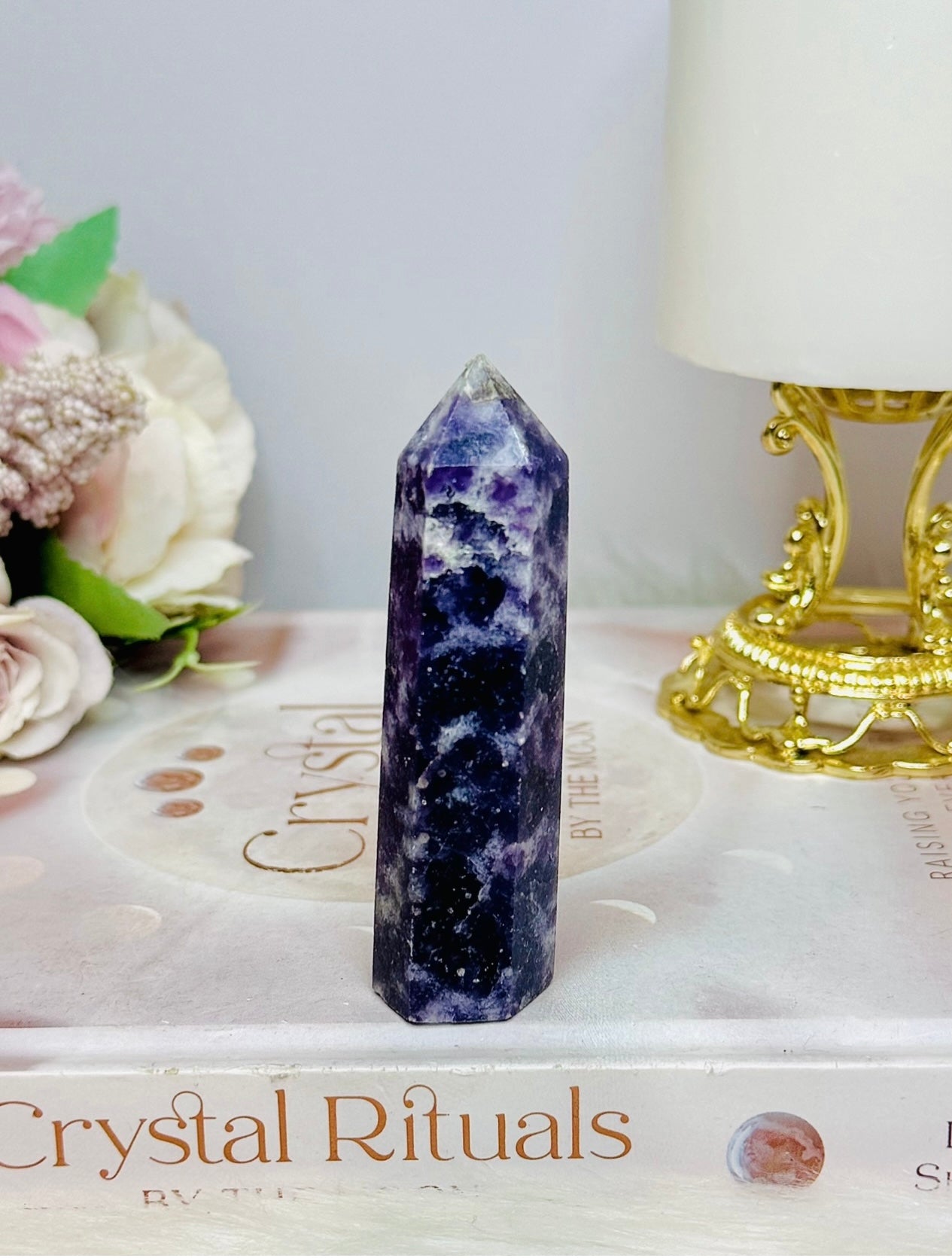 Purple Lepidolite Tower 8cm